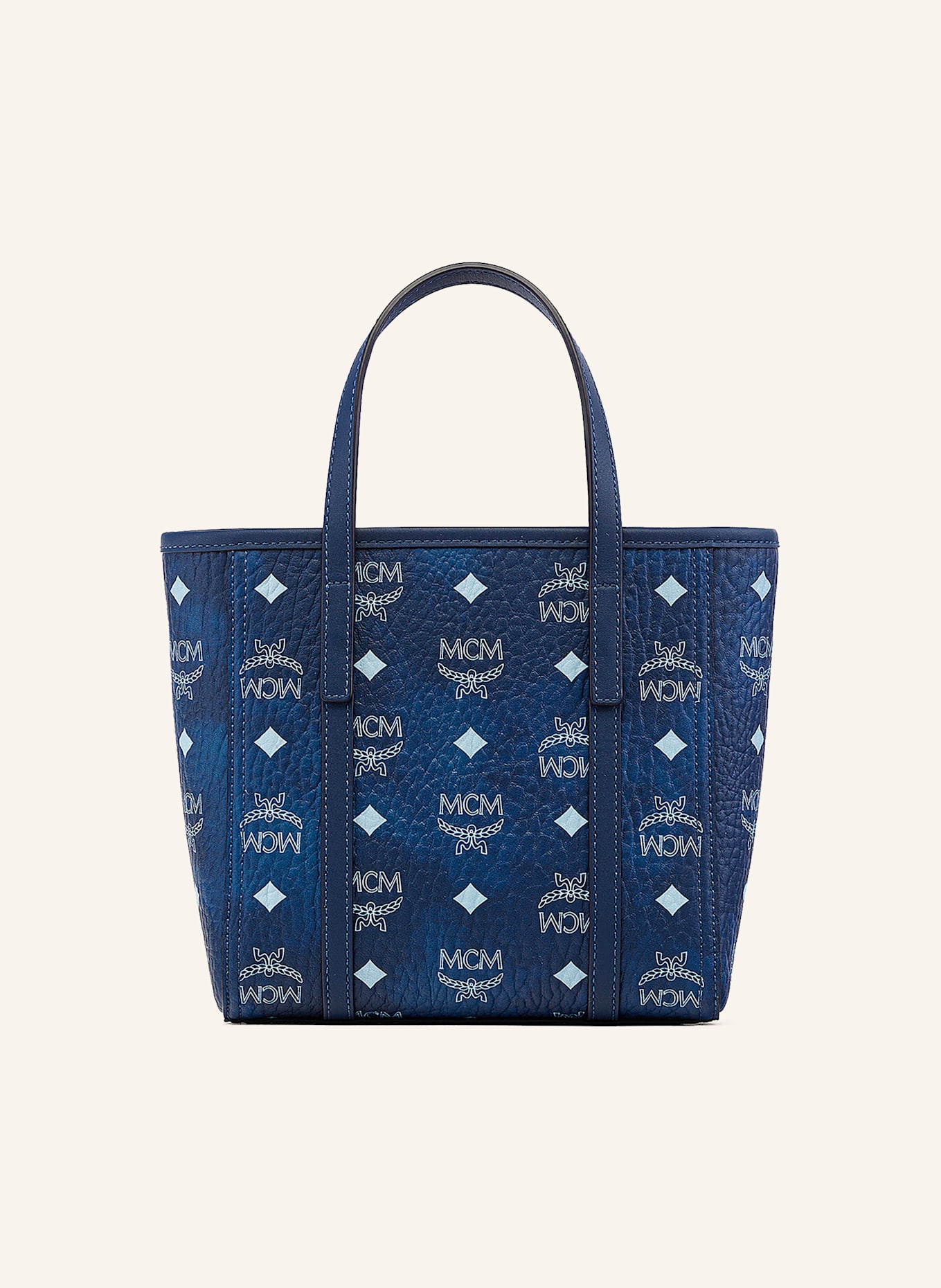 MCM Shopper TONI MINI: BLAU/ HELLBLAU