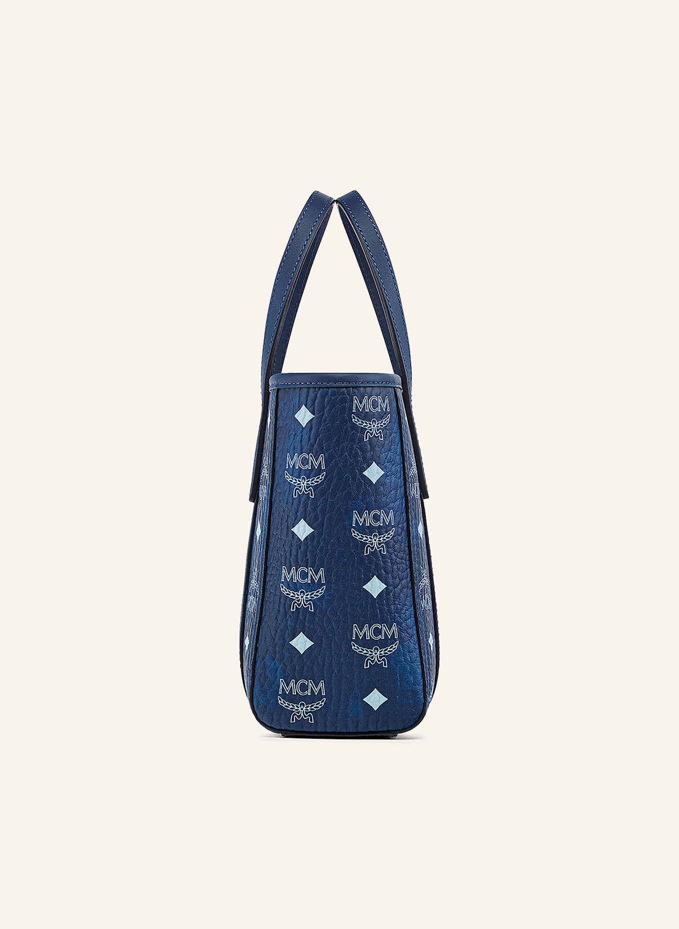 MCM Shopper TONI MINI: BLAU/ HELLBLAU