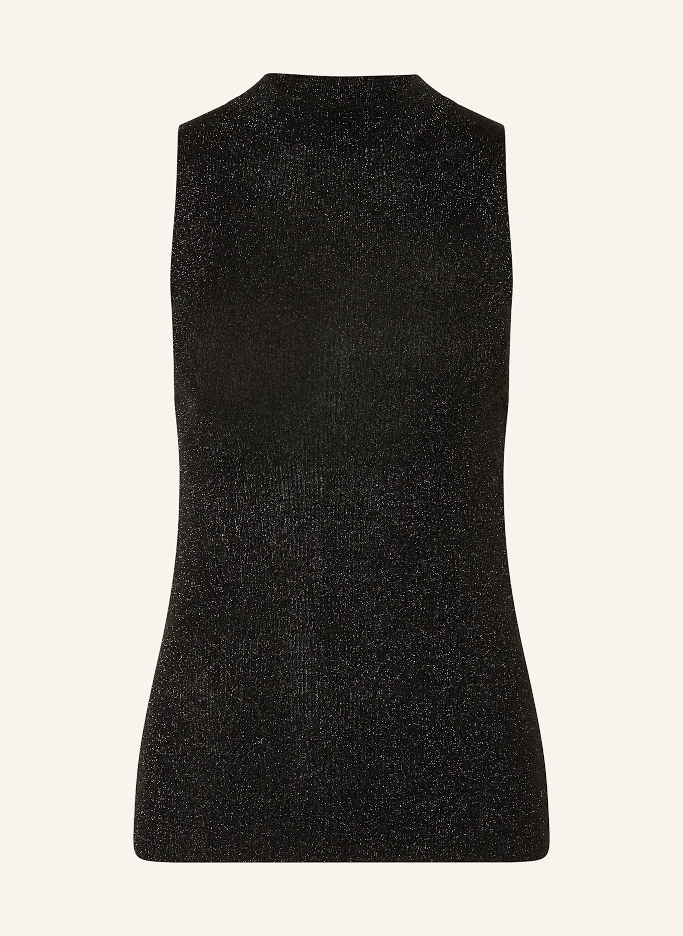 CLOSED Stricktop mit Glitzergarn: SCHWARZ