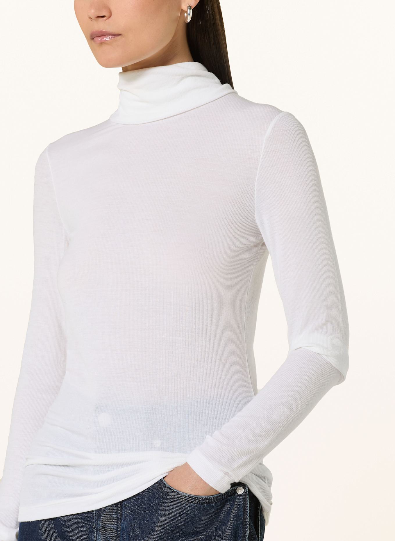 CLOSED Rollkragenshirt: WEISS