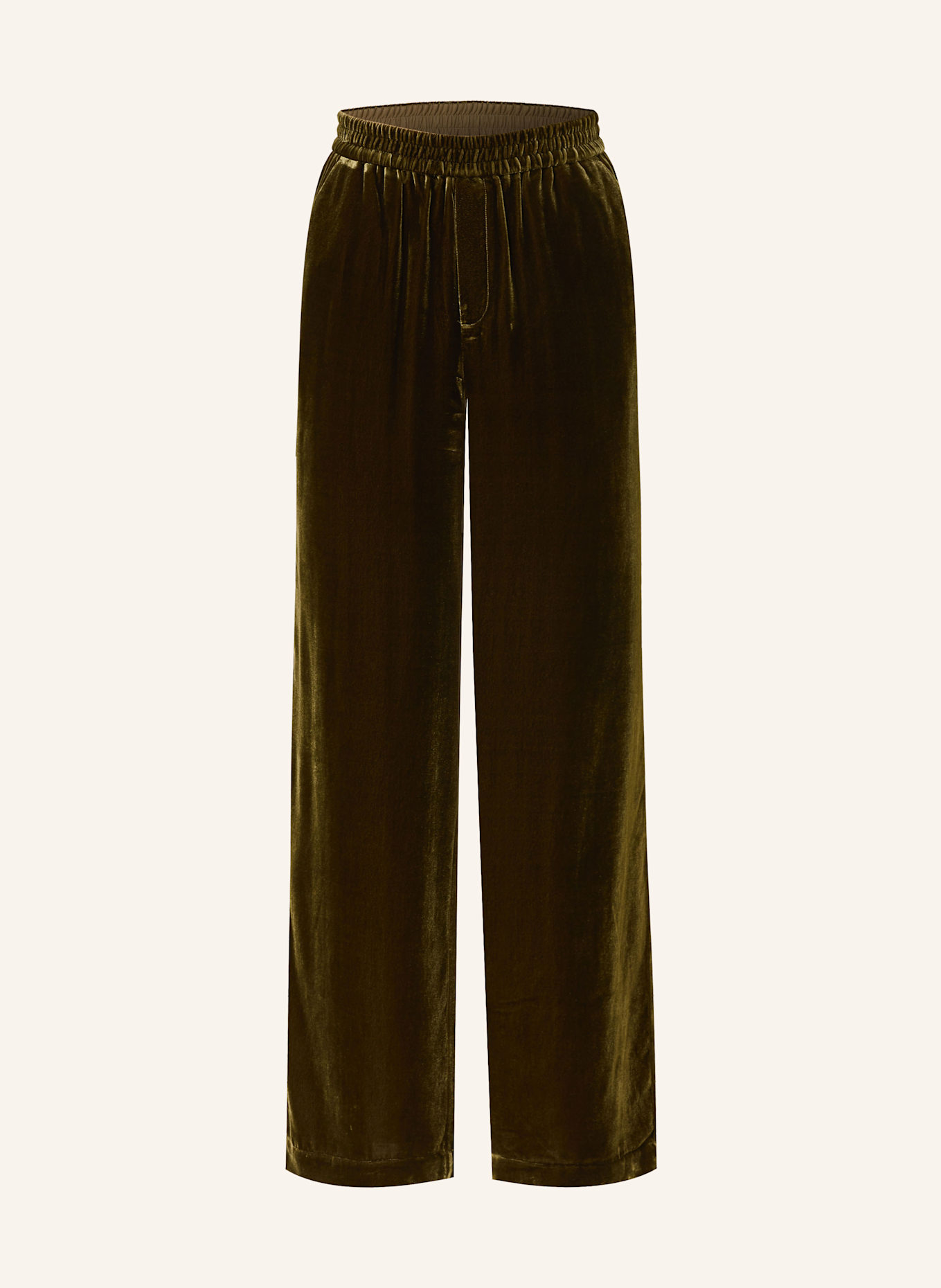 CLOSED Marlenehose WINONA aus Samt: KHAKI