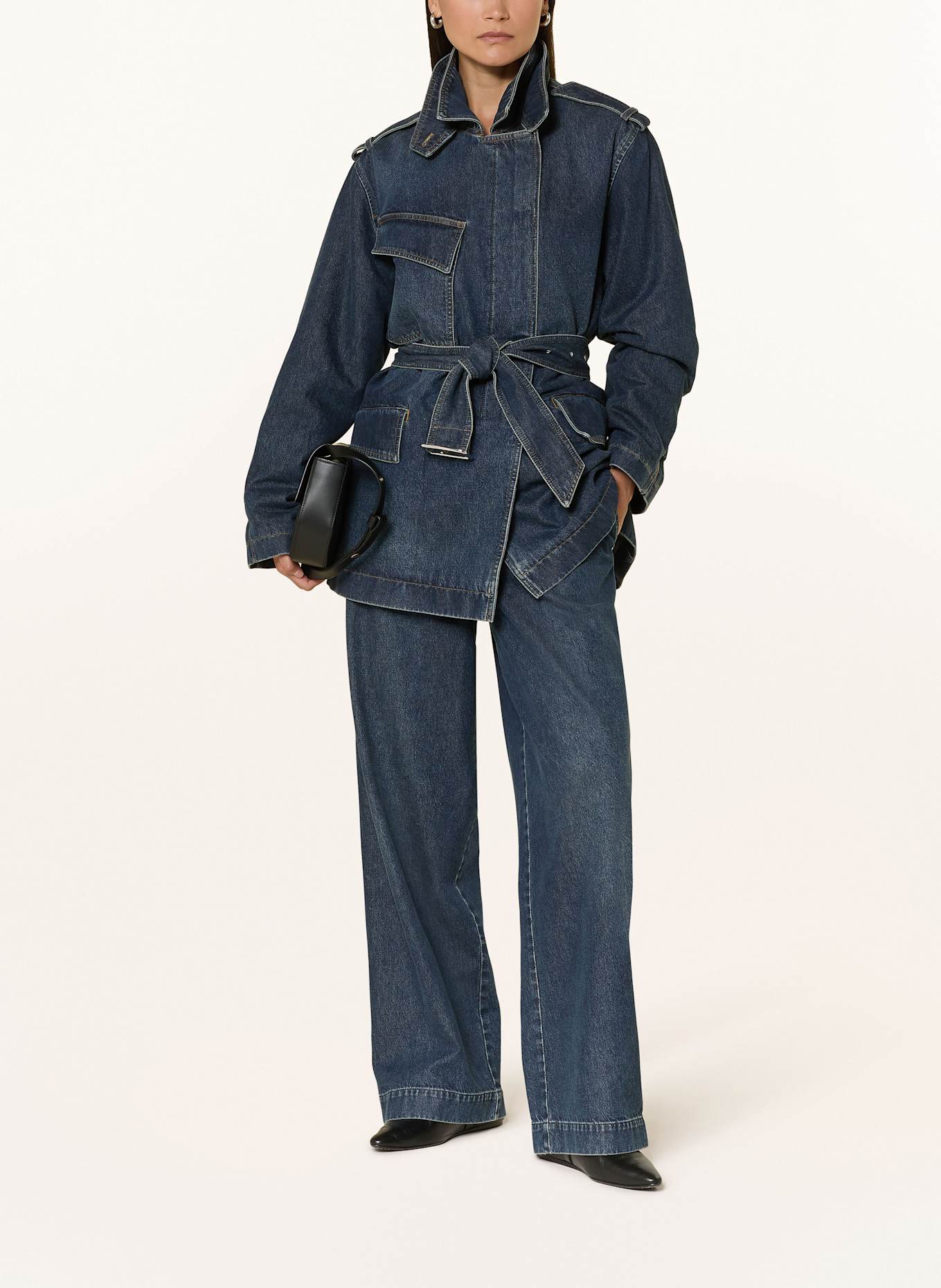 CLOSED Wide Leg Jeans WRENNA: DBL DARK BLUE