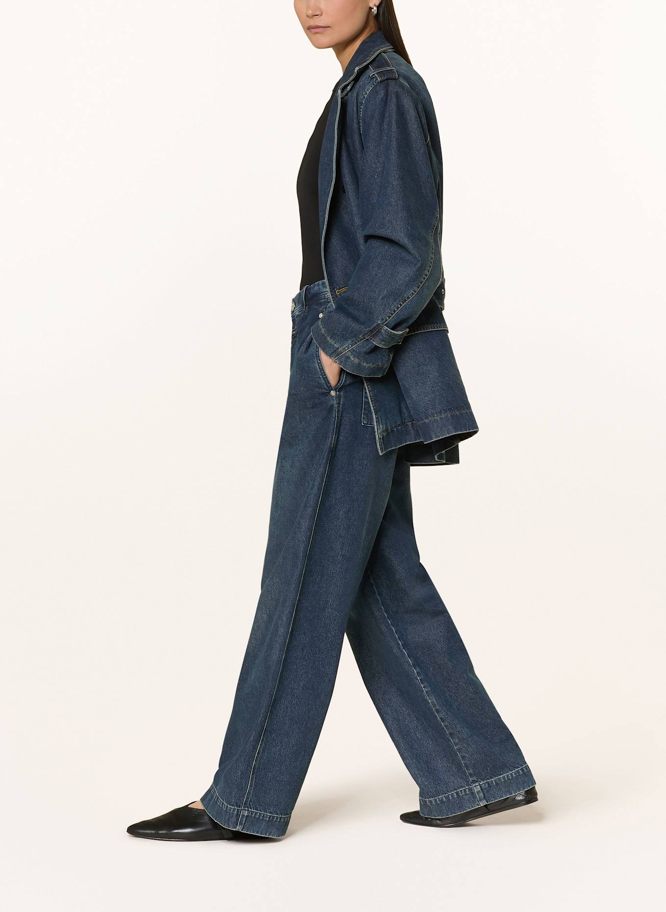 CLOSED Wide Leg Jeans WRENNA: DBL DARK BLUE