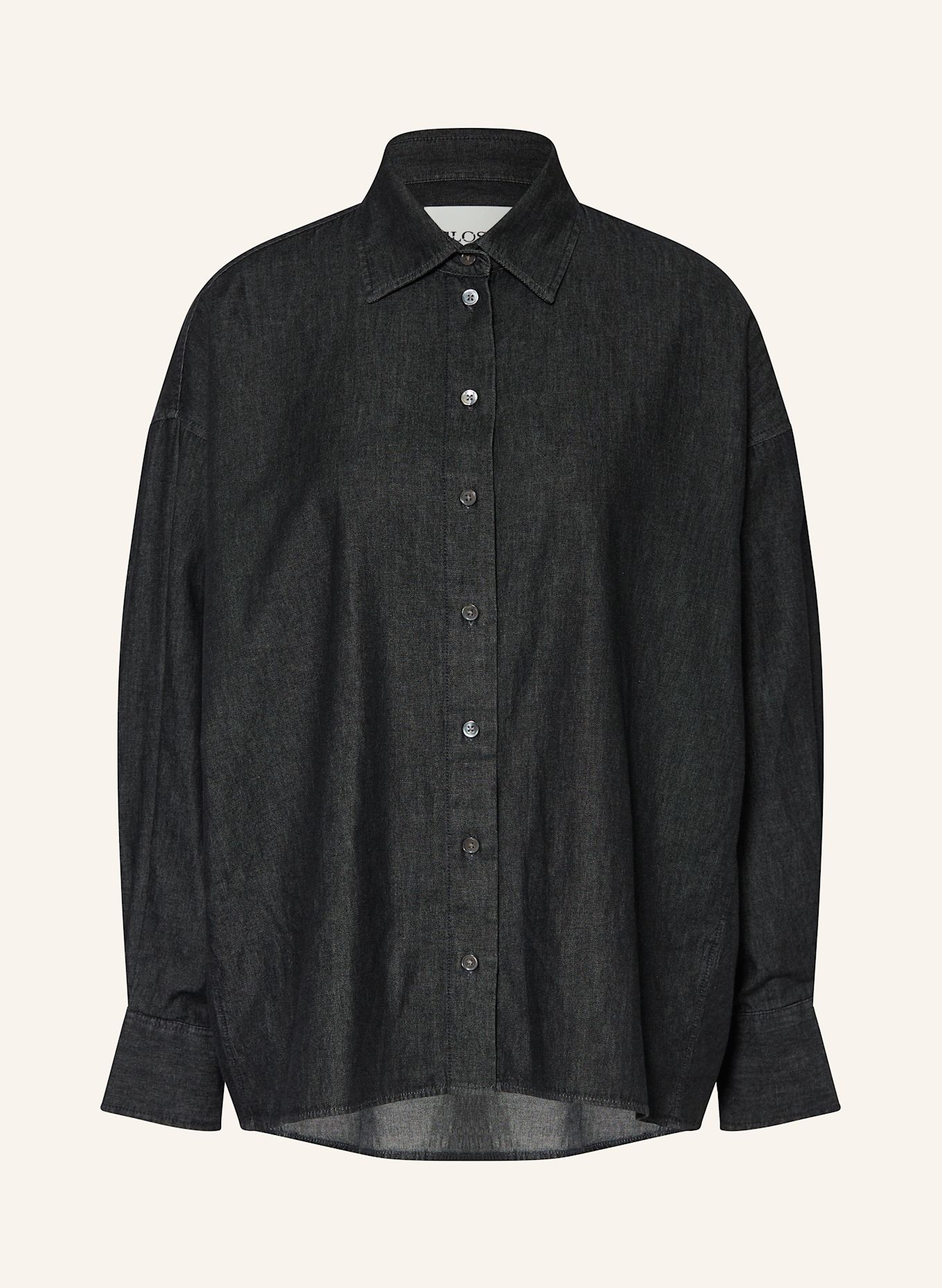 CLOSED Oversized-Hemdbluse: DUNKELGRAU