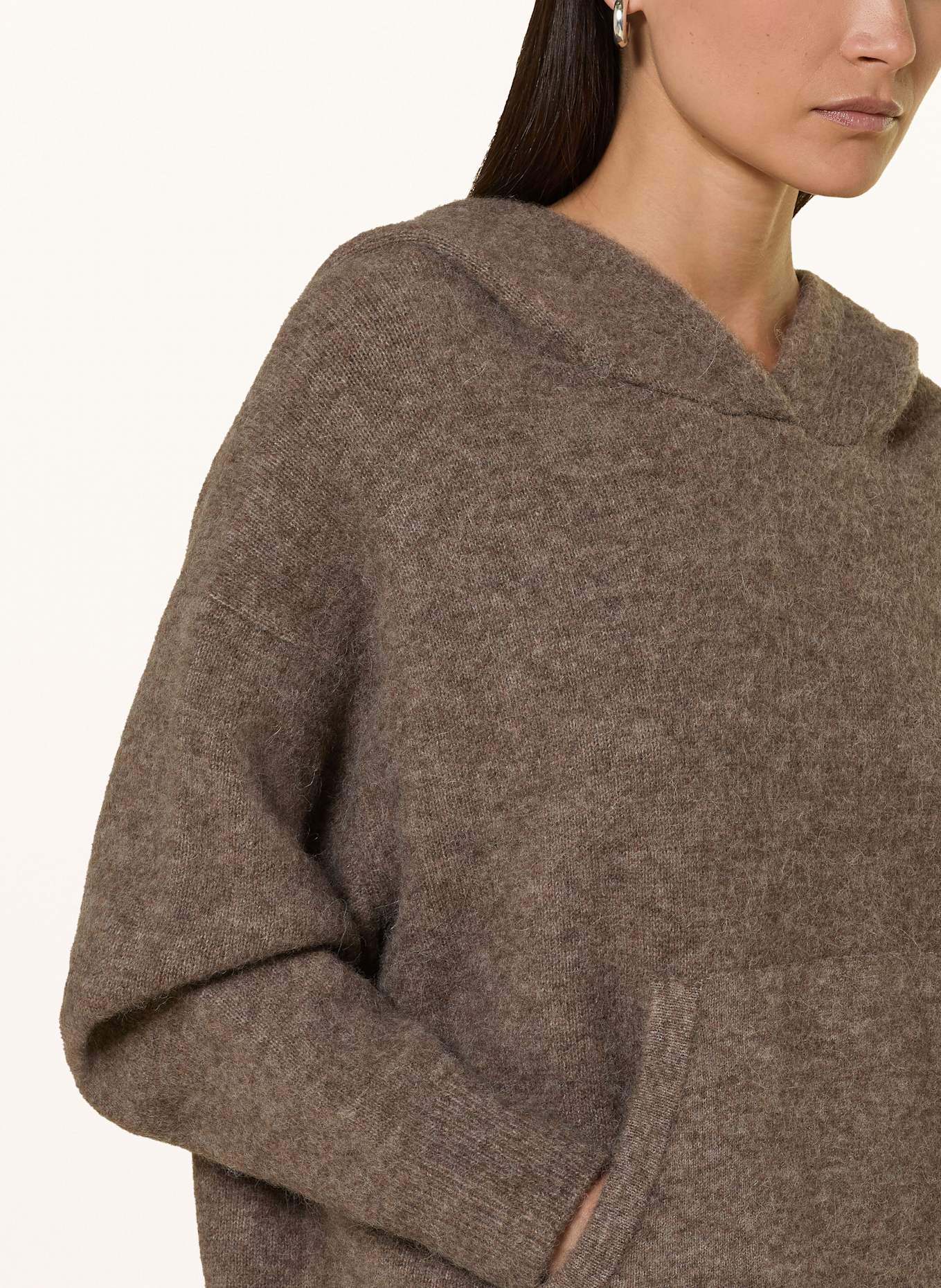 CLOSED Knit hoodie: BEIGE