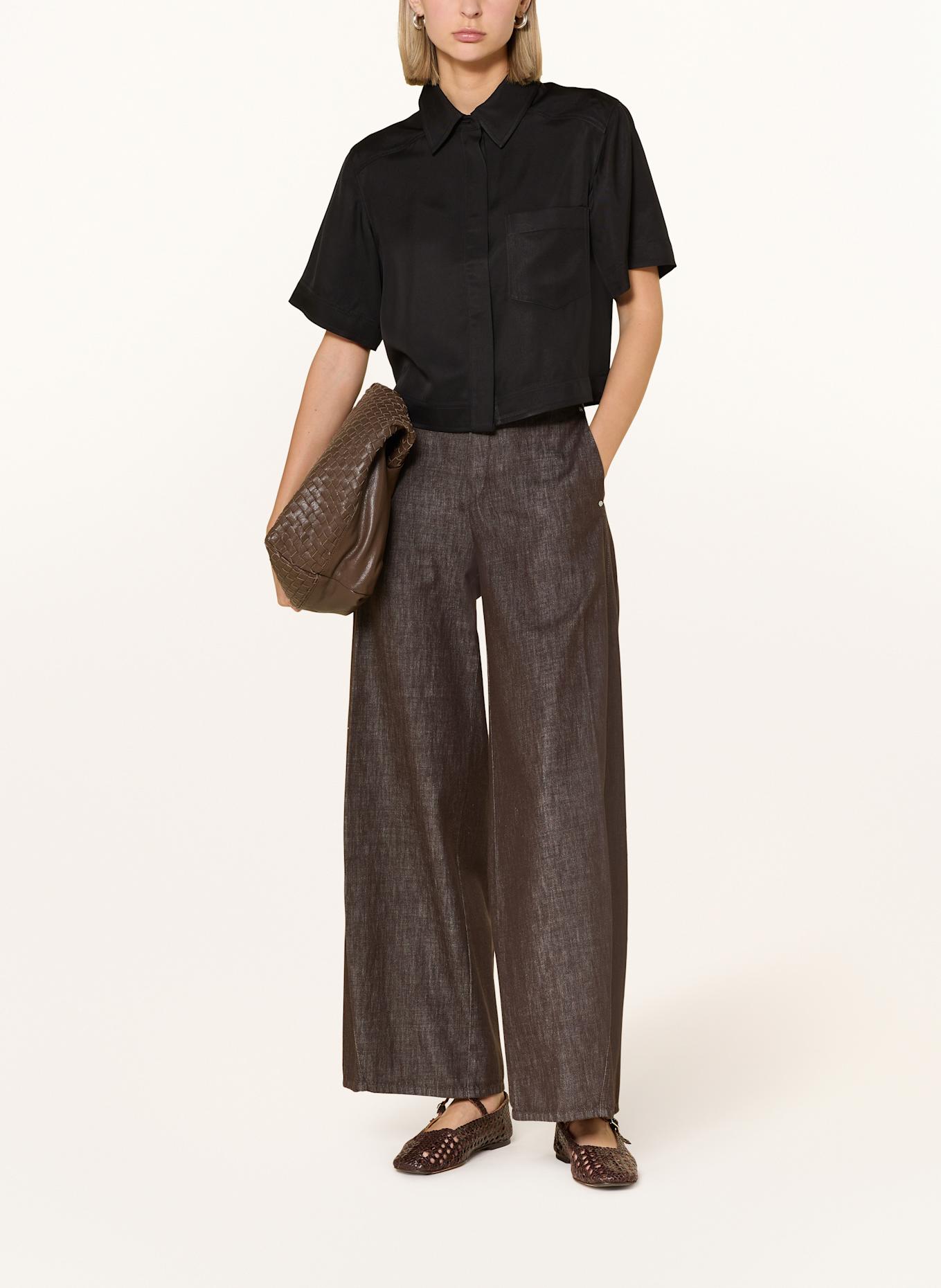 MAC DAYDREAM Wide leg trousers NEW ORLEANS: Richard Quinn floral-print ruched midi dress Blau