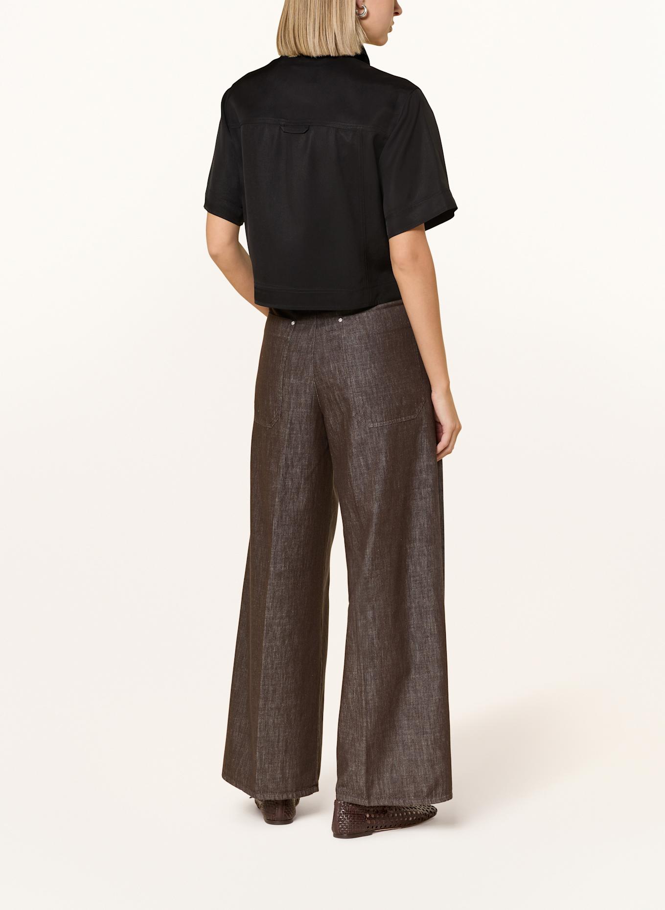 MAC DAYDREAM Wide leg trousers NEW ORLEANS: Richard Quinn floral-print ruched midi dress Blau