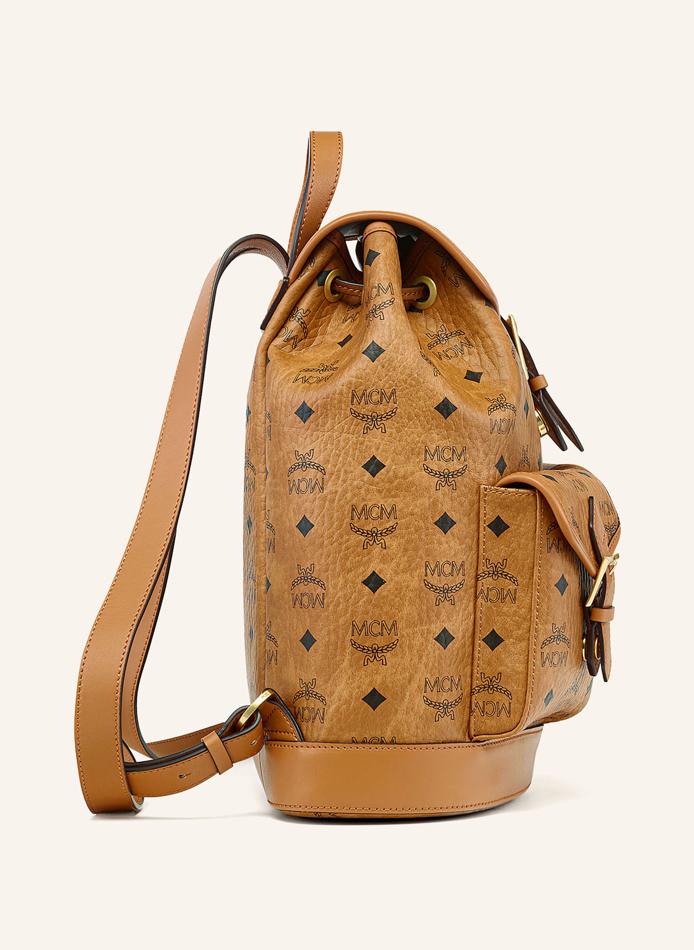 MCM Rucksack AREN SMALL: COGNAC