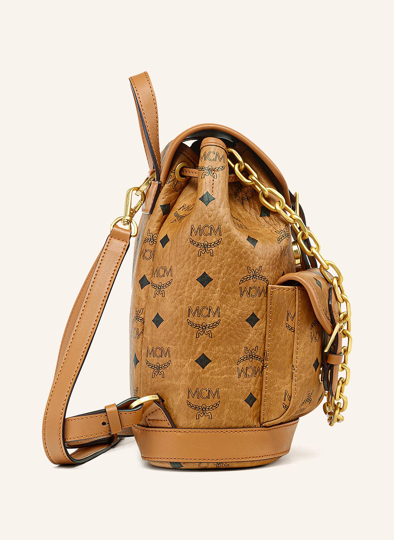 MCM Rucksack AREN MINI: COGNAC