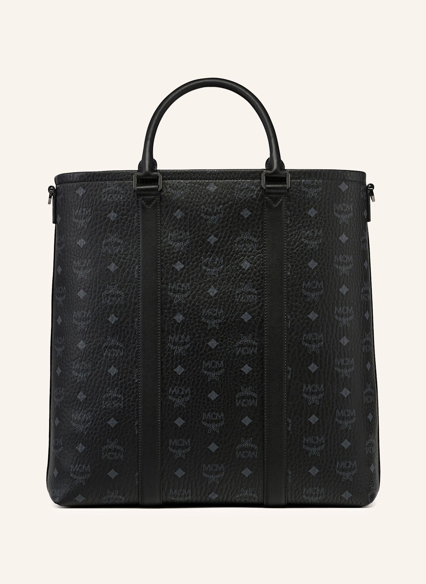 MCM Shopper AREN N/S LARGE: SCHWARZ