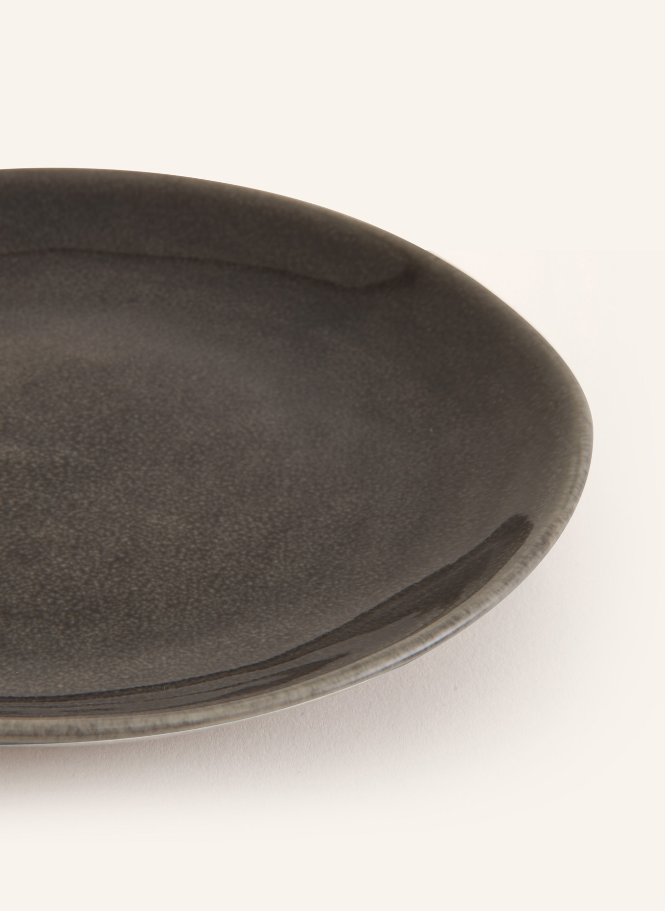 BROSTE COPENHAGEN 4er-Set Desserteller NORDIC RAIN: GRAU