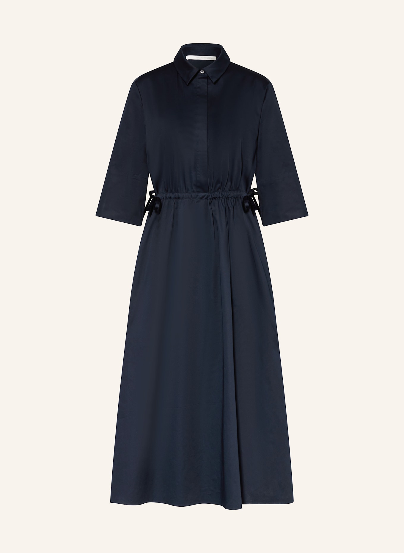 HERZEN'S ANGELEGENHEIT Hemdblusenkleid mit 3/4-Arm: DUNKELBLAU