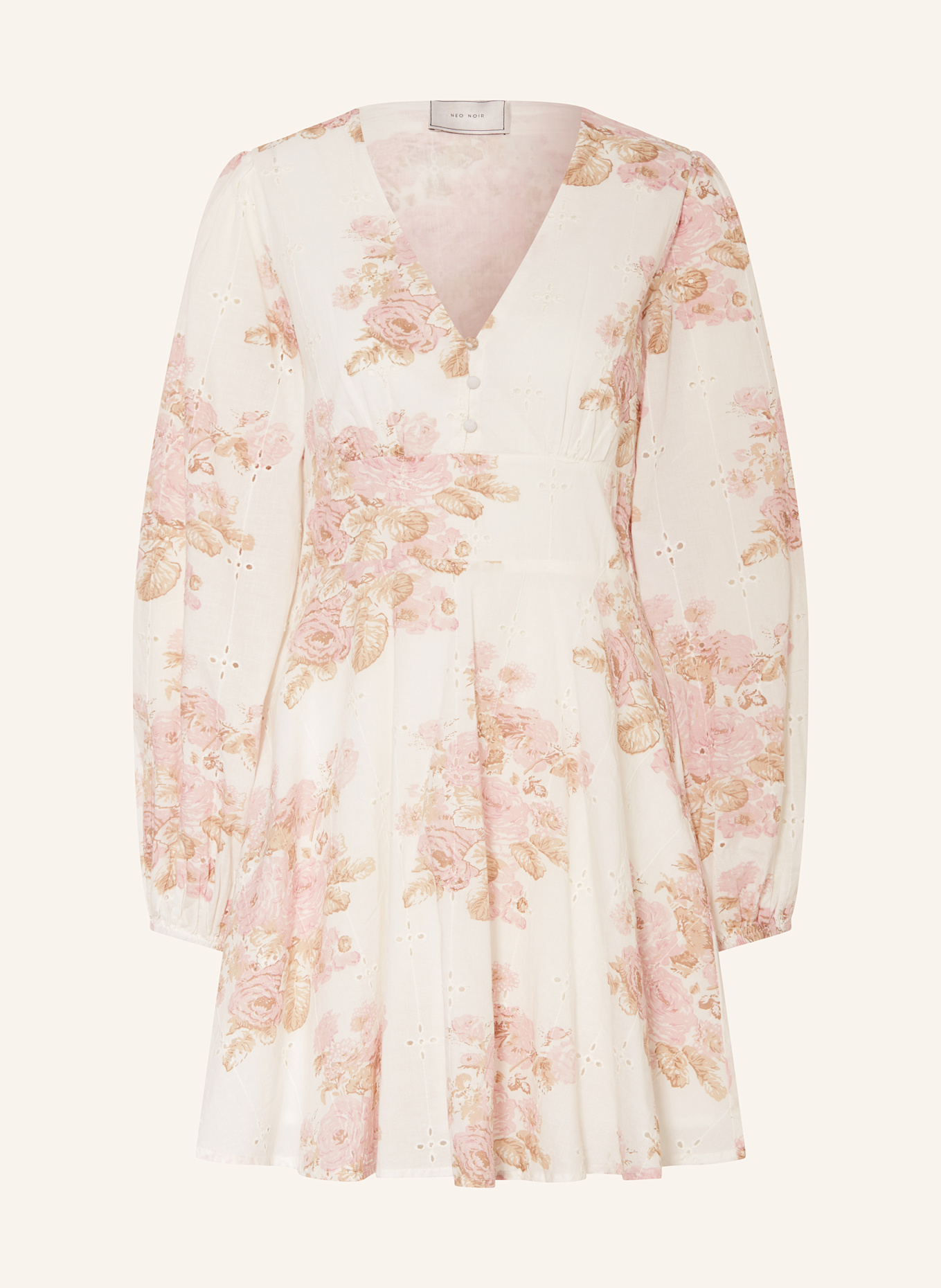 NEO NOIR Kleid MILLY aus Lochspitze: ROSÉ / HELLBRAUN / CREME