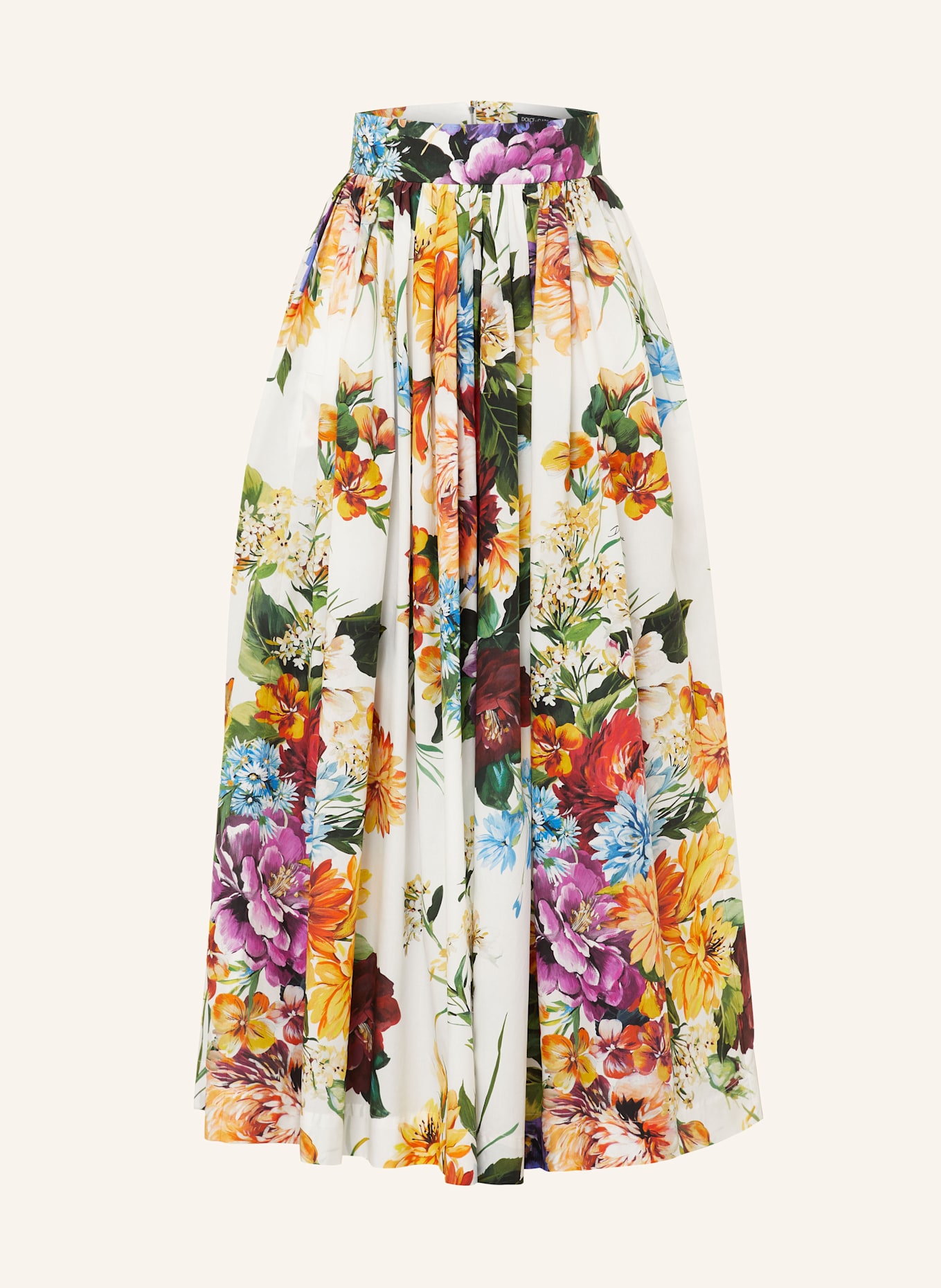 DOLCE & GABBANA Sukně: BÍLÁ / ZELENÁ / ŽLUTÁ