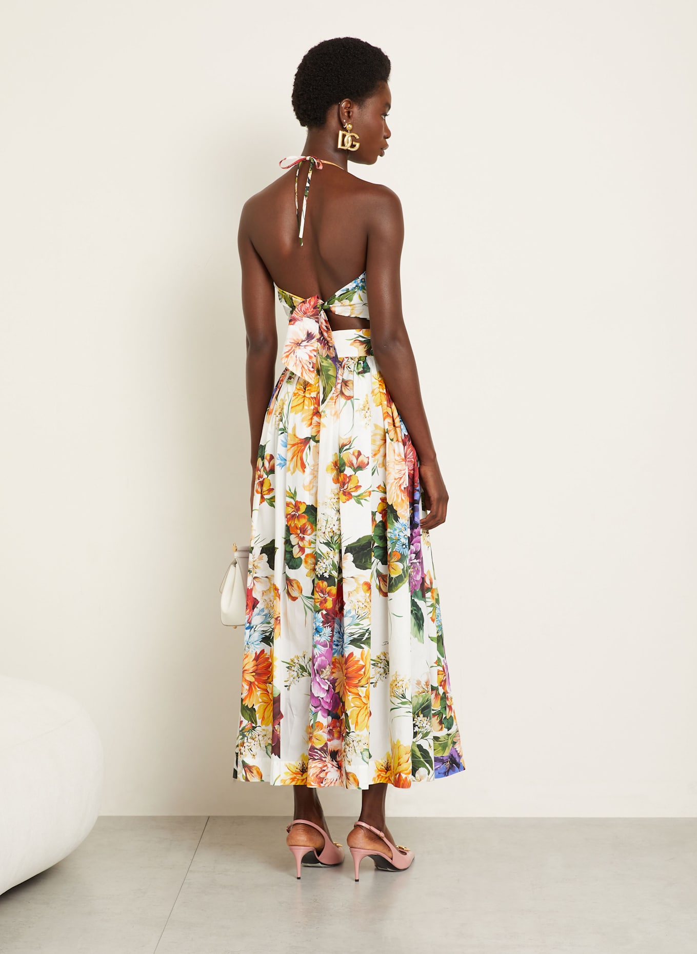 DOLCE & GABBANA Sukně: BÍLÁ / ZELENÁ / ŽLUTÁ