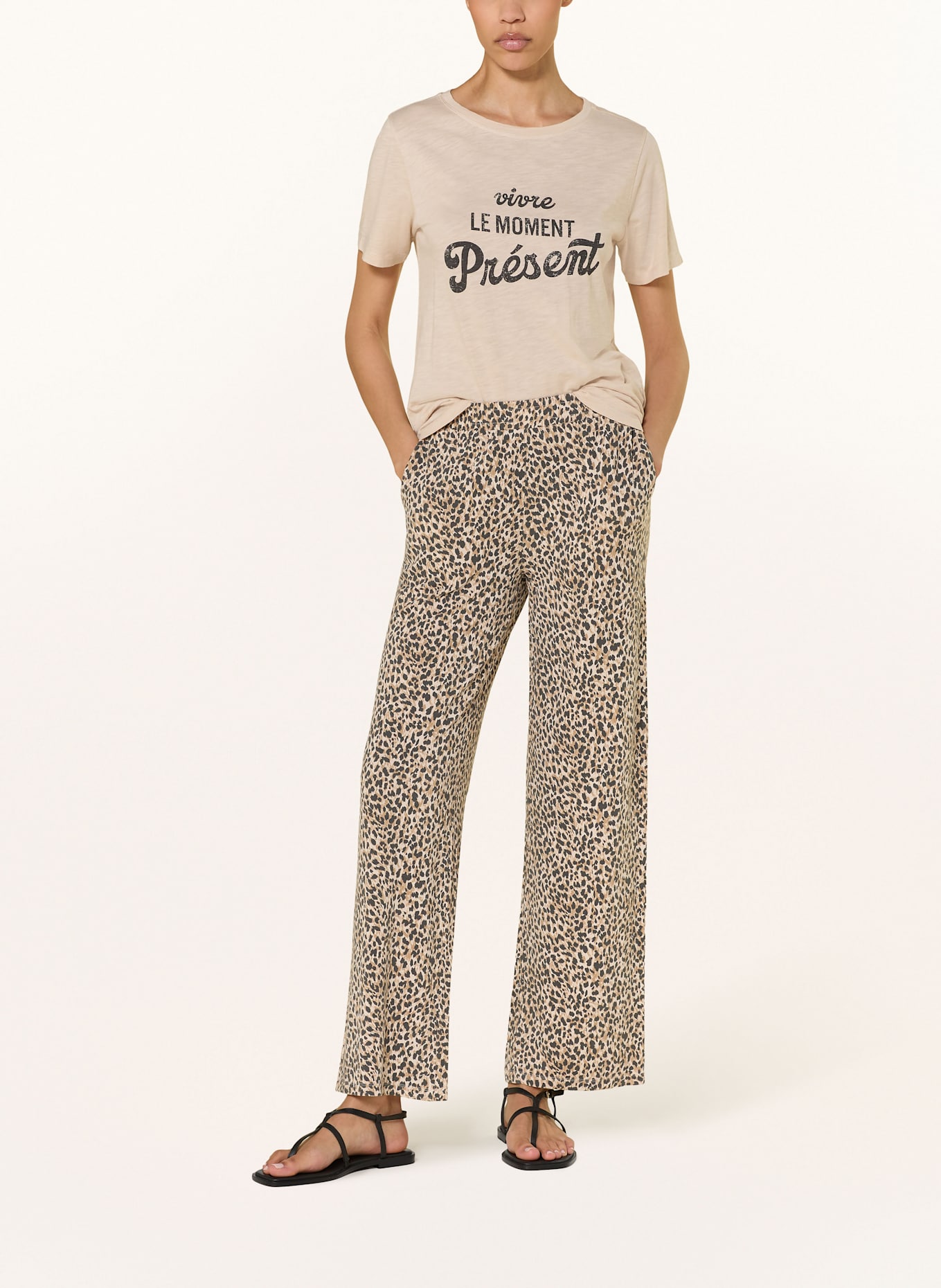 Juvia Jerseyhose ANNETT: NUDE / SCHWARZ / HELLBRAUN