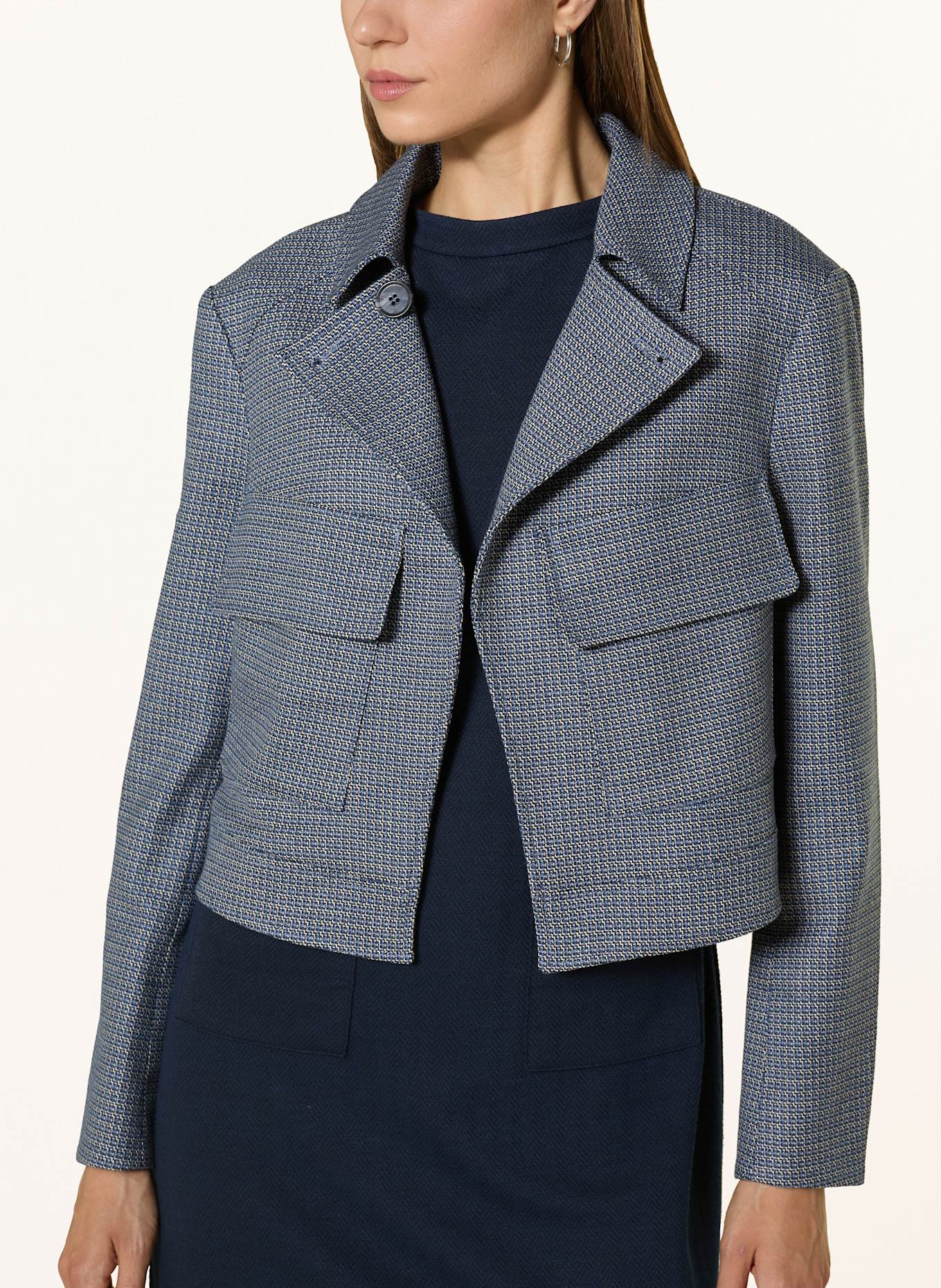 MORE Kastenjacke: BLAU / DUNKELBLAU / HELLGRAU