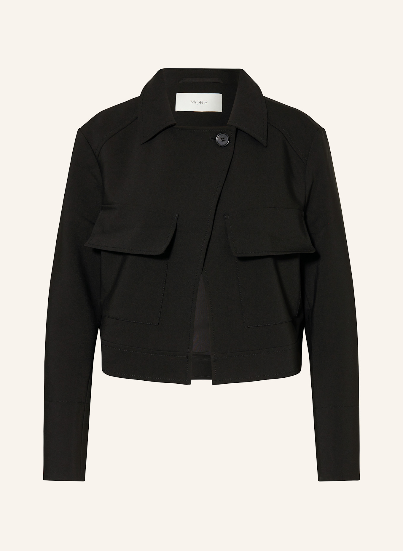 MORE Żakiet pudełkowy: CZARNY