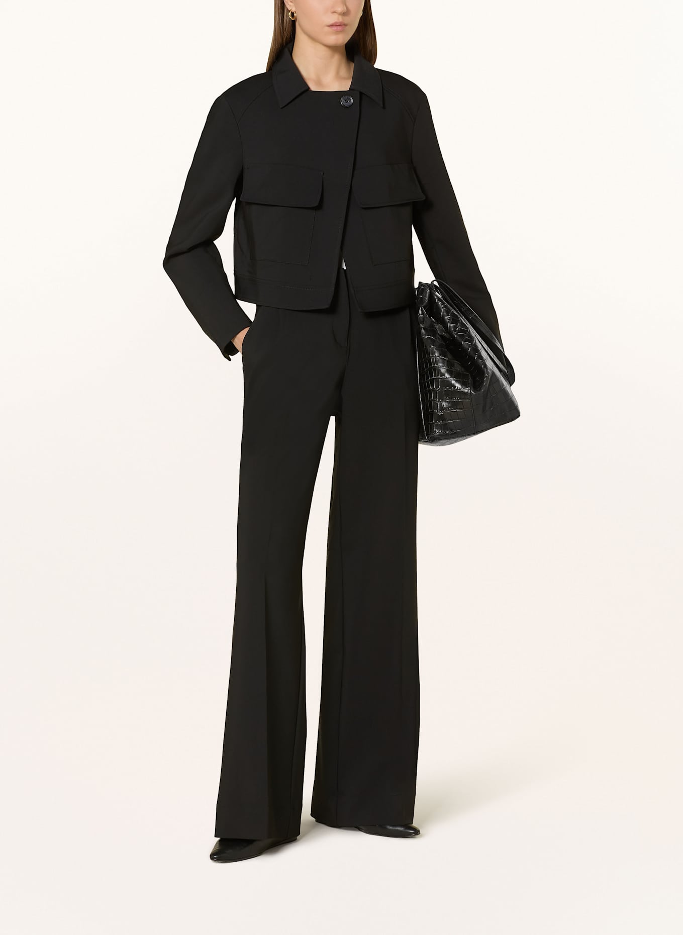 MORE Żakiet pudełkowy: CZARNY