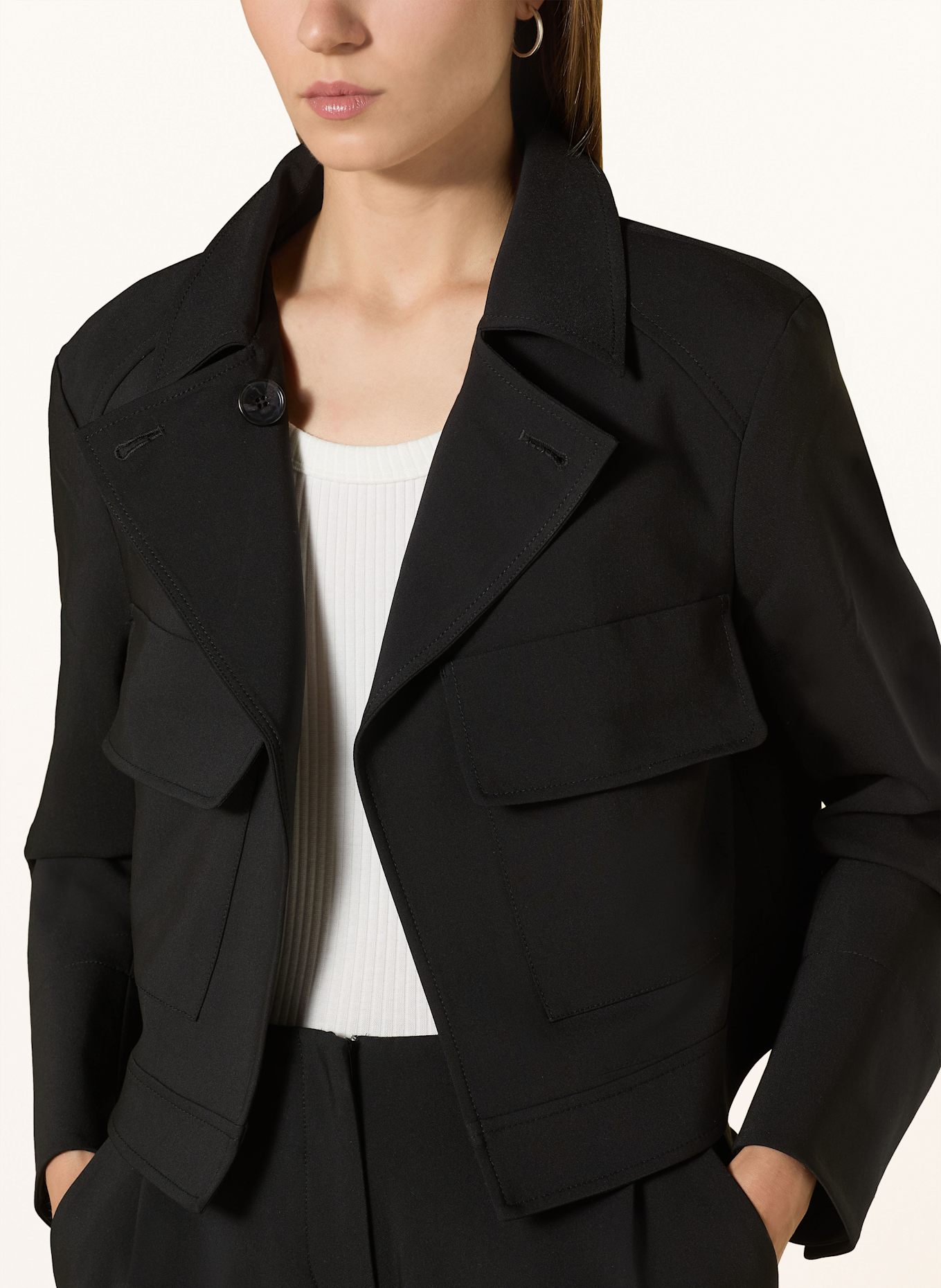 MORE Żakiet pudełkowy: CZARNY