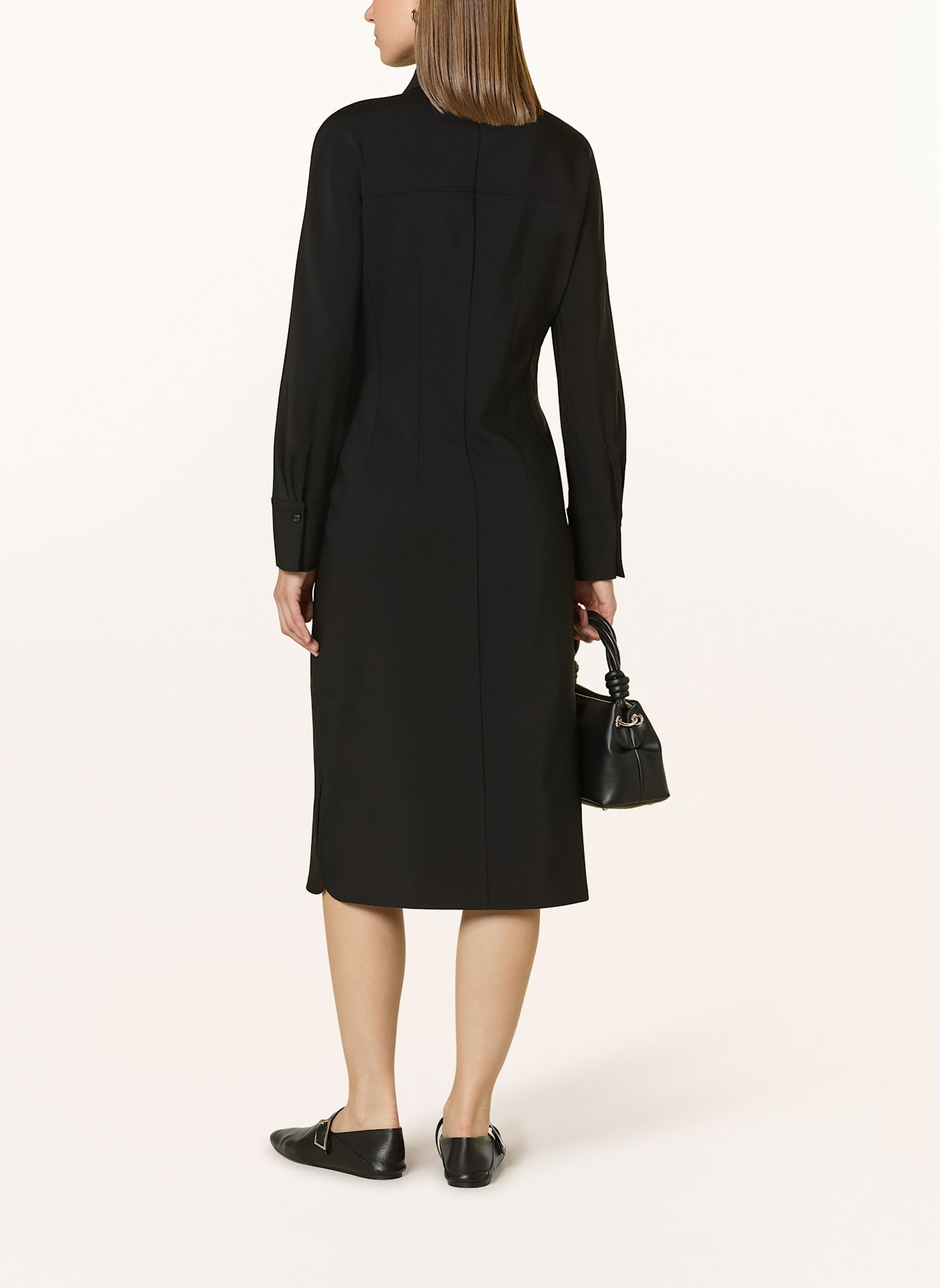 MORE Hemdblusenkleid: SCHWARZ