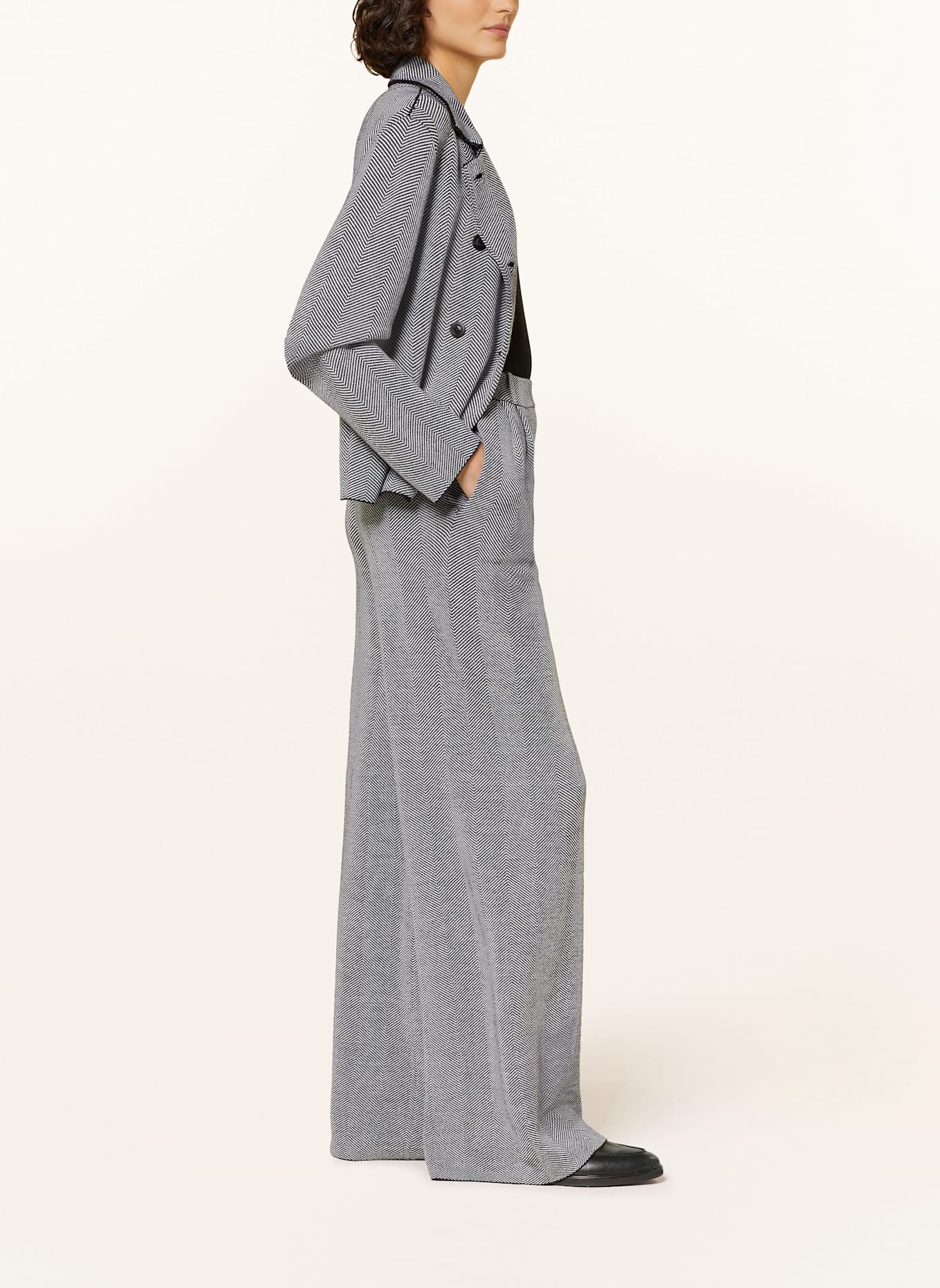 SMINFINITY Strickhose: SCHWARZ / WEISS