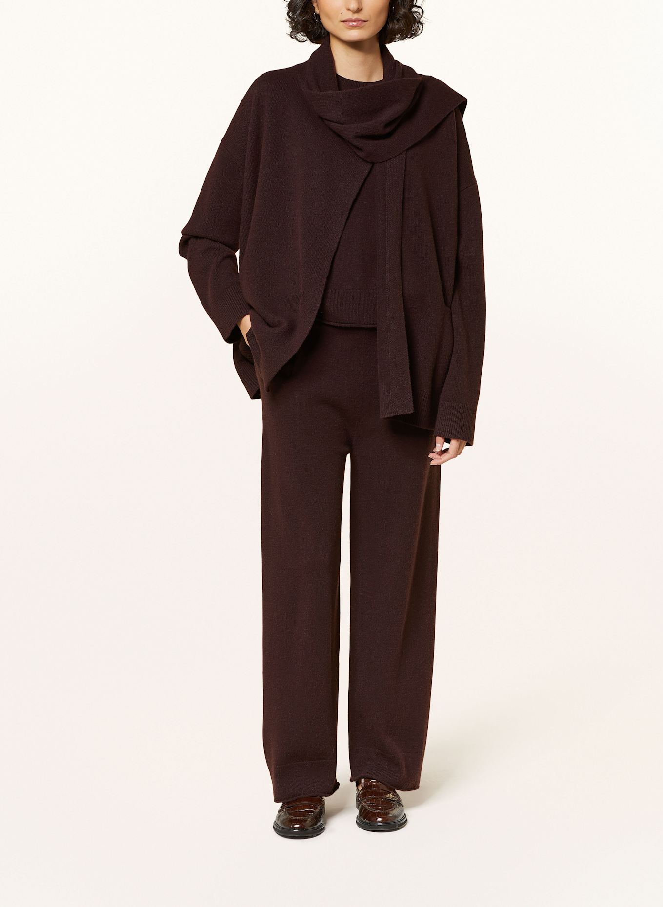 SMINFINITY Strickhülle aus Cashmere: DUNKELBRAUN