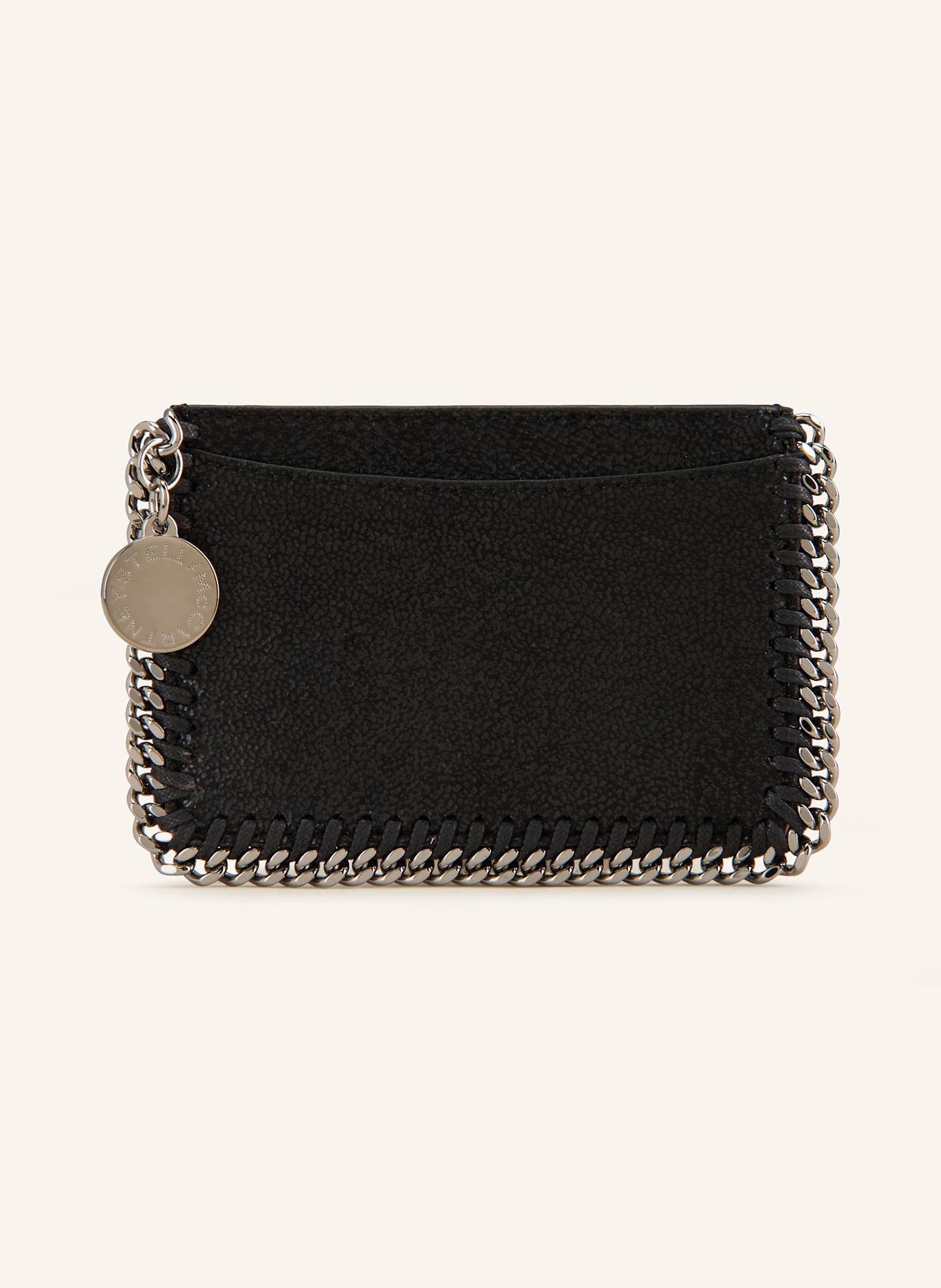 STELLA McCARTNEY Kartenetui FALABELLA: SCHWARZ