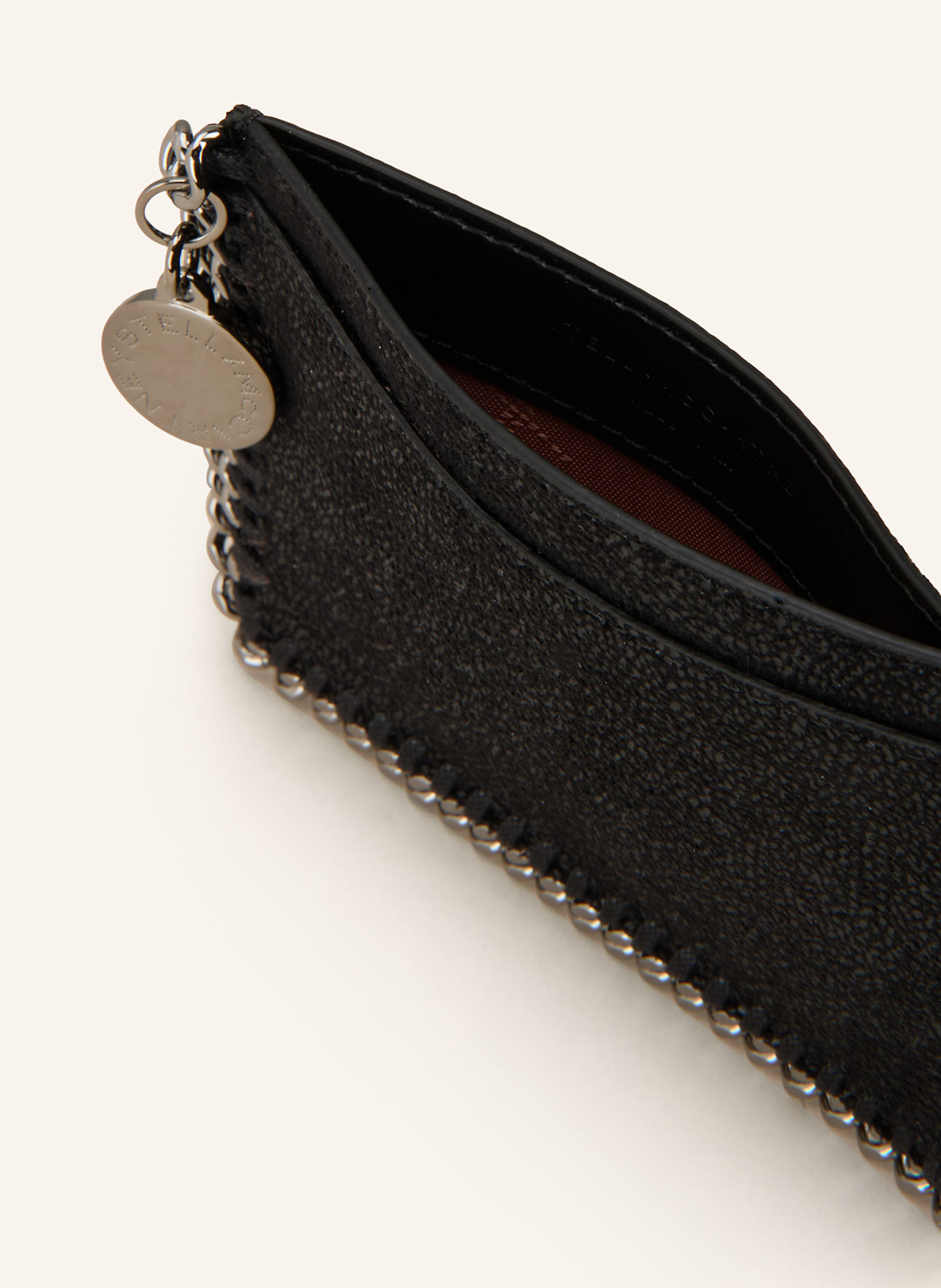 STELLA McCARTNEY Kartenetui FALABELLA: SCHWARZ