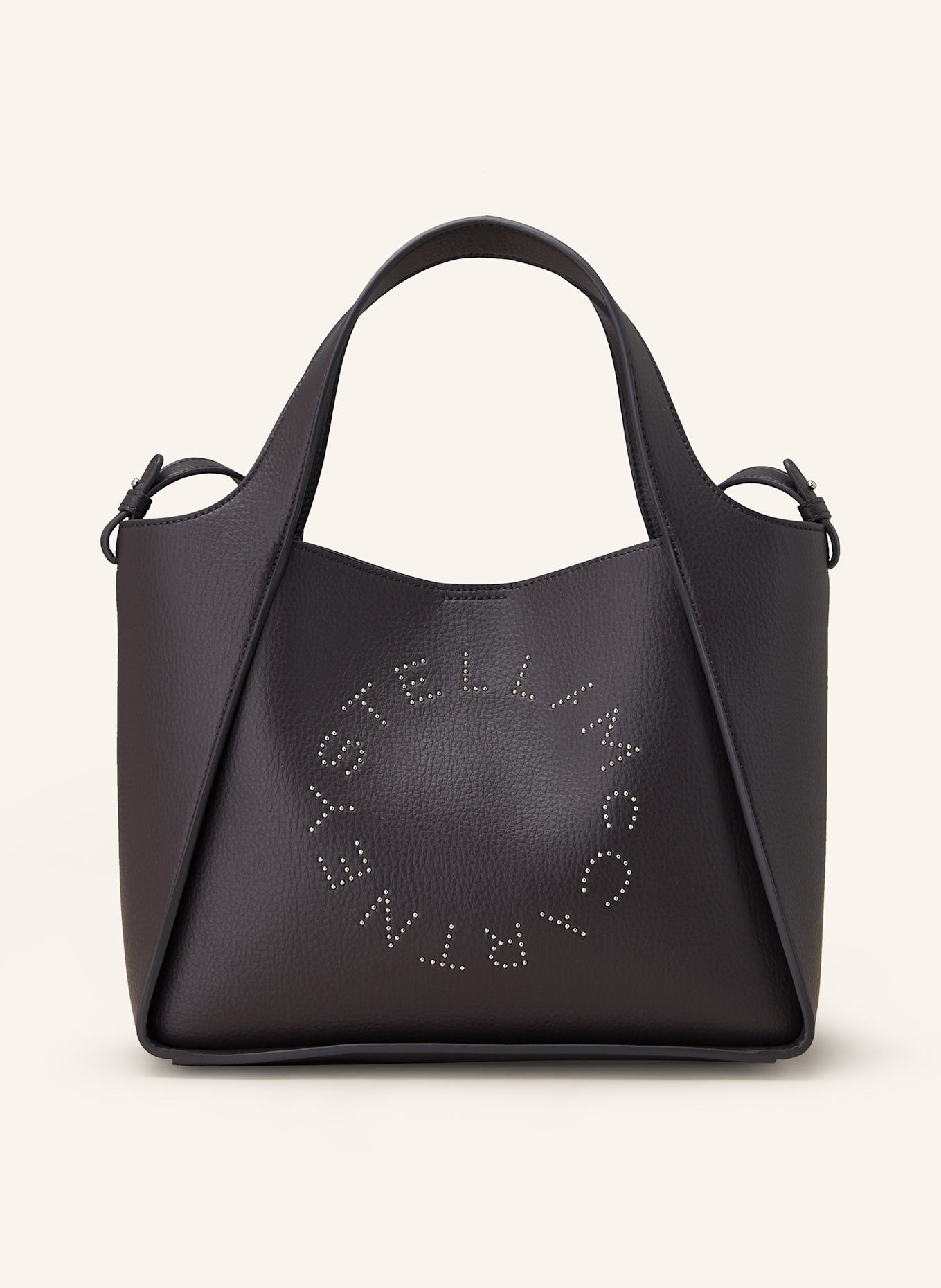 STELLA McCARTNEY Shopper mit Pouch: DUNKELGRAU