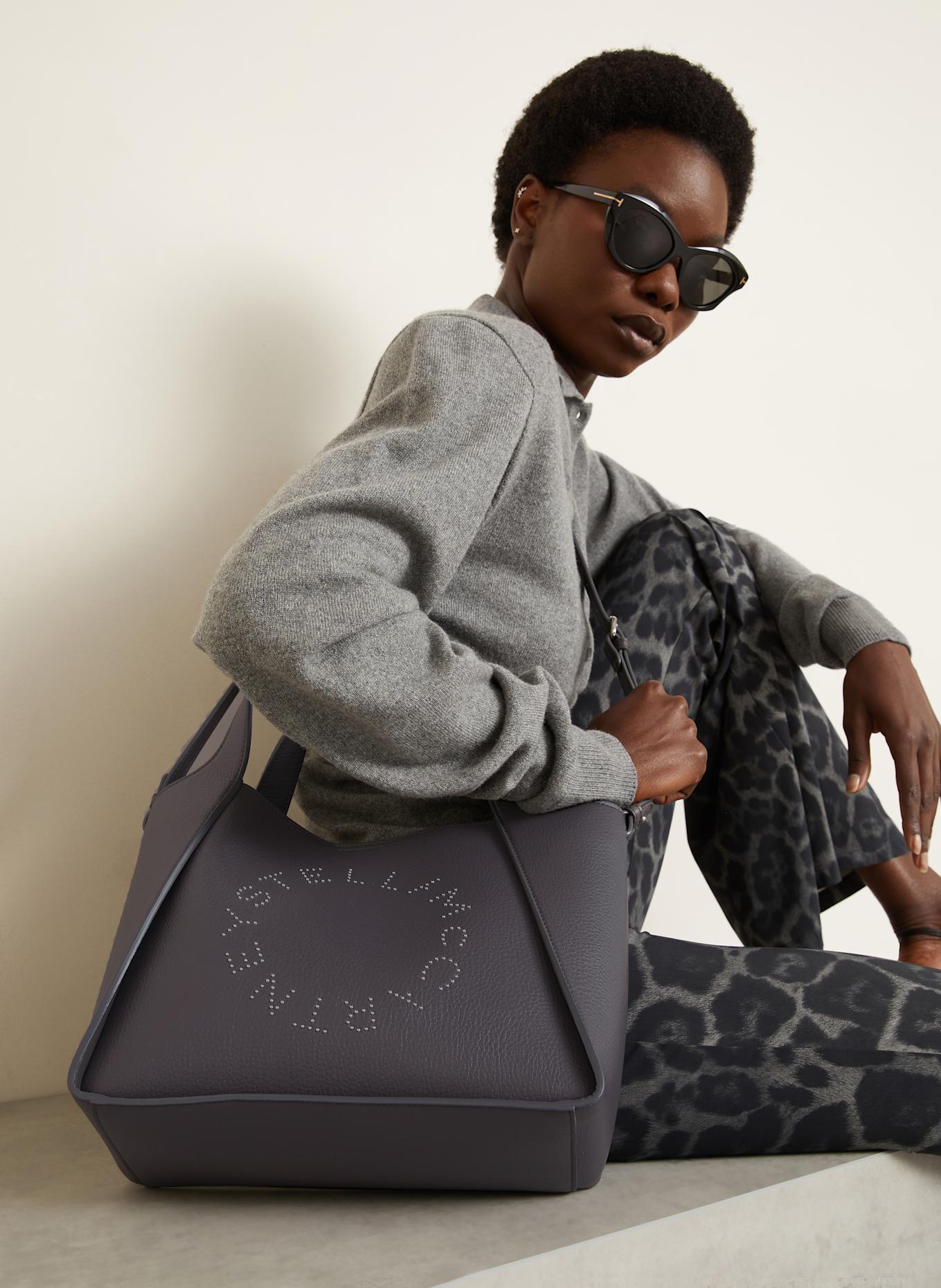 STELLA McCARTNEY Shopper mit Pouch: DUNKELGRAU