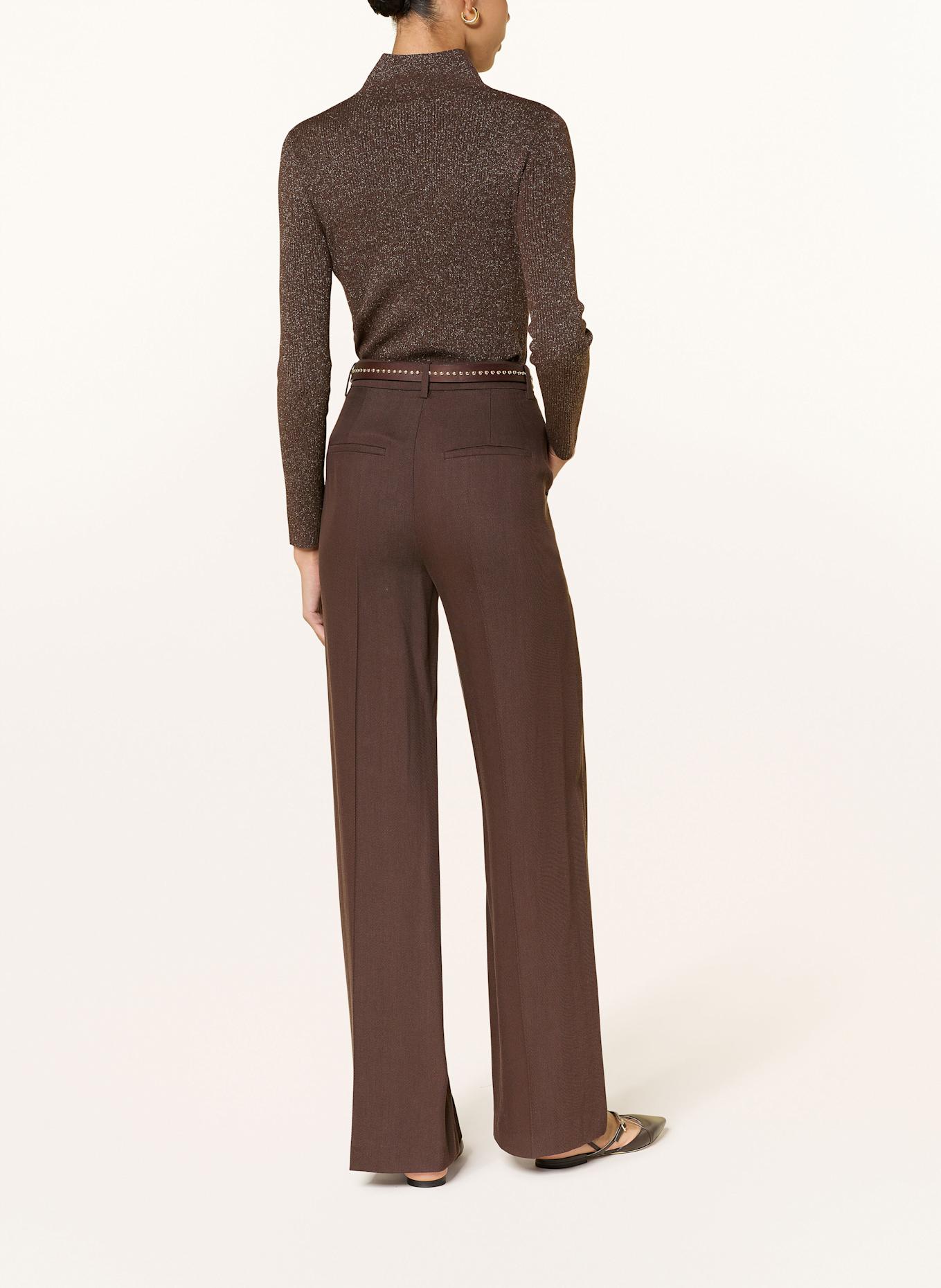 LUISA CERANO Pullover mit Glitzergarn: BRAUN / GOLD