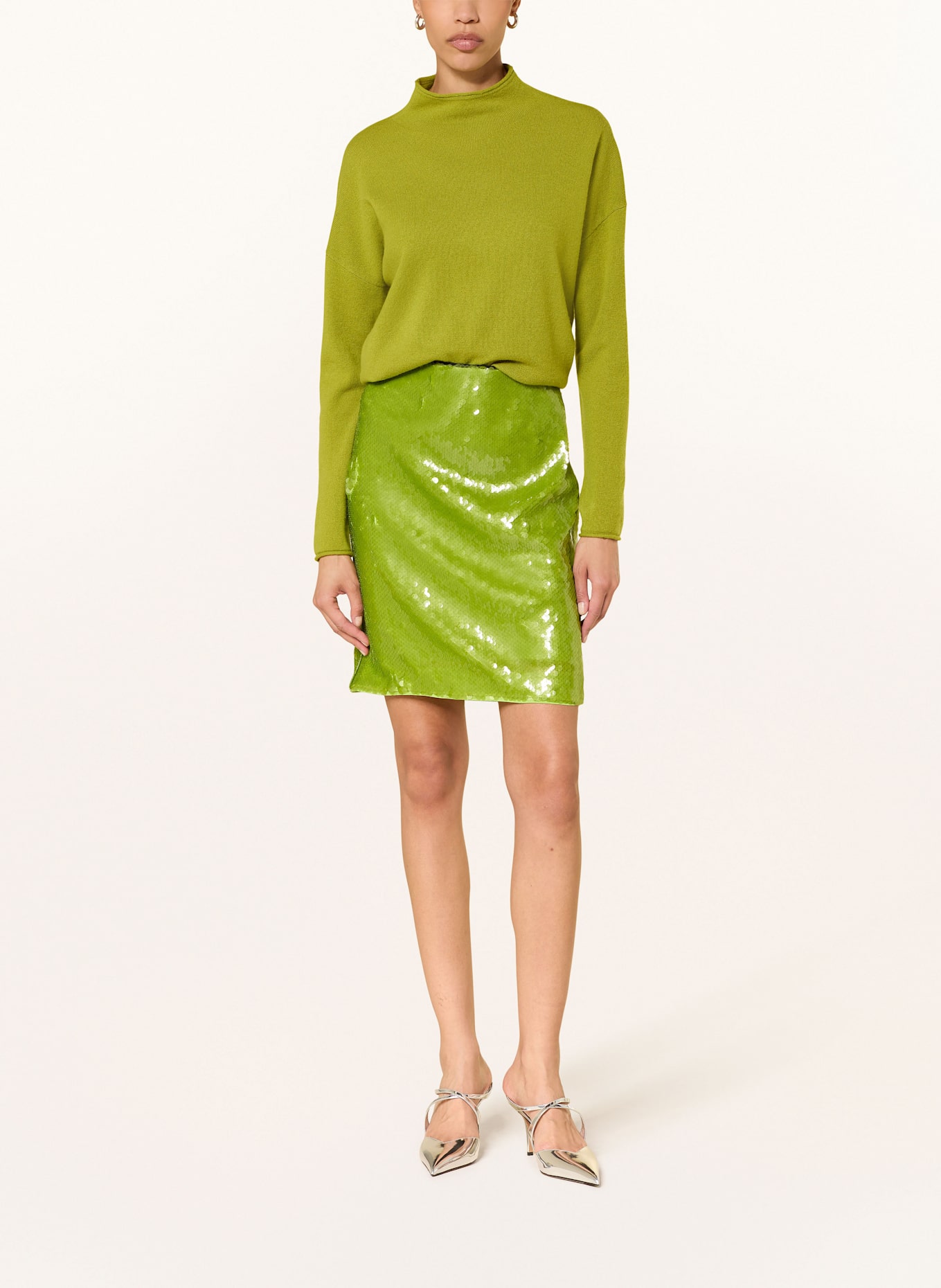 LUISA CERANO Pullover: HELLGRÜN