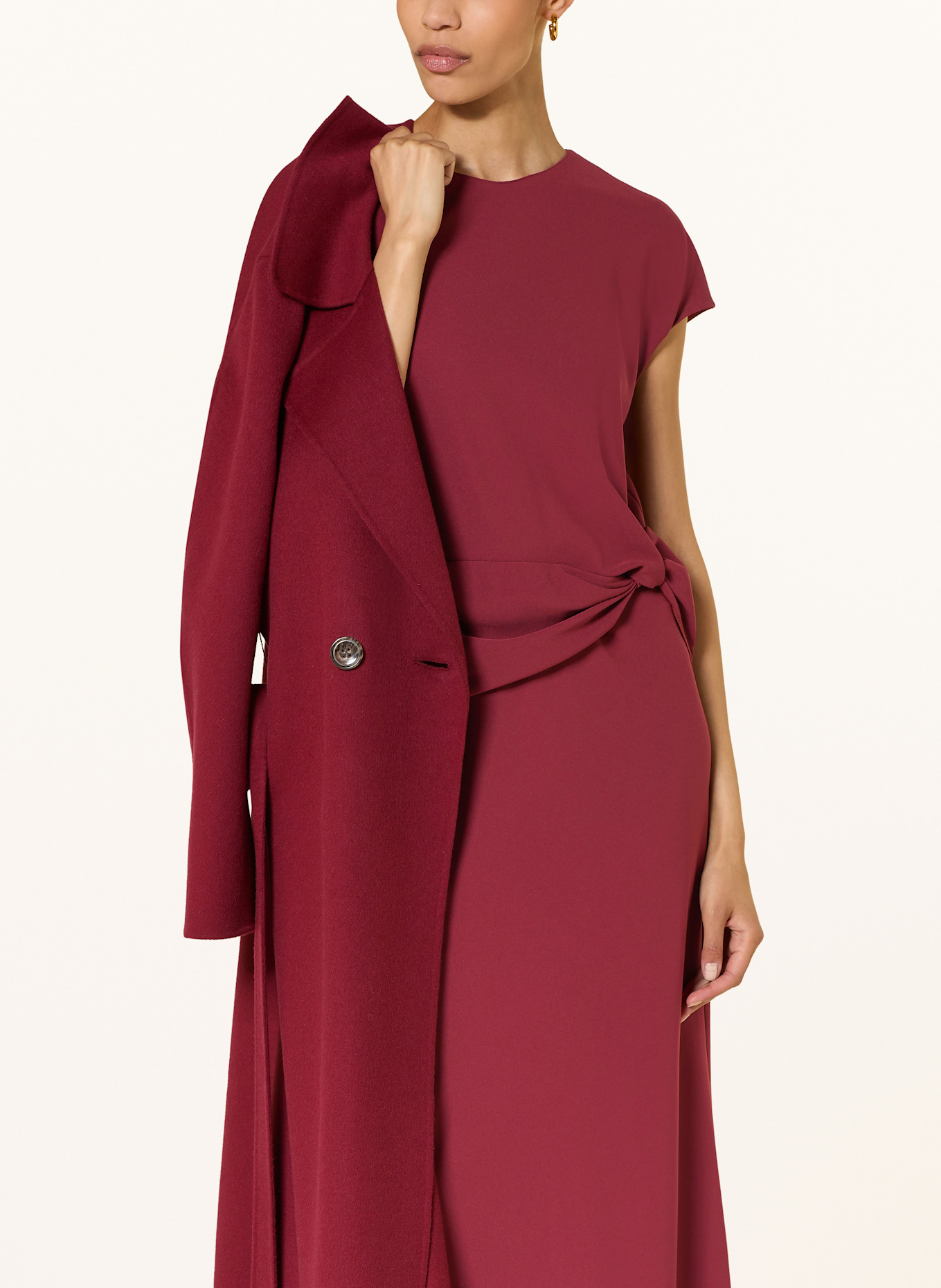 LUISA CERANO Kleid: DUNKELROT