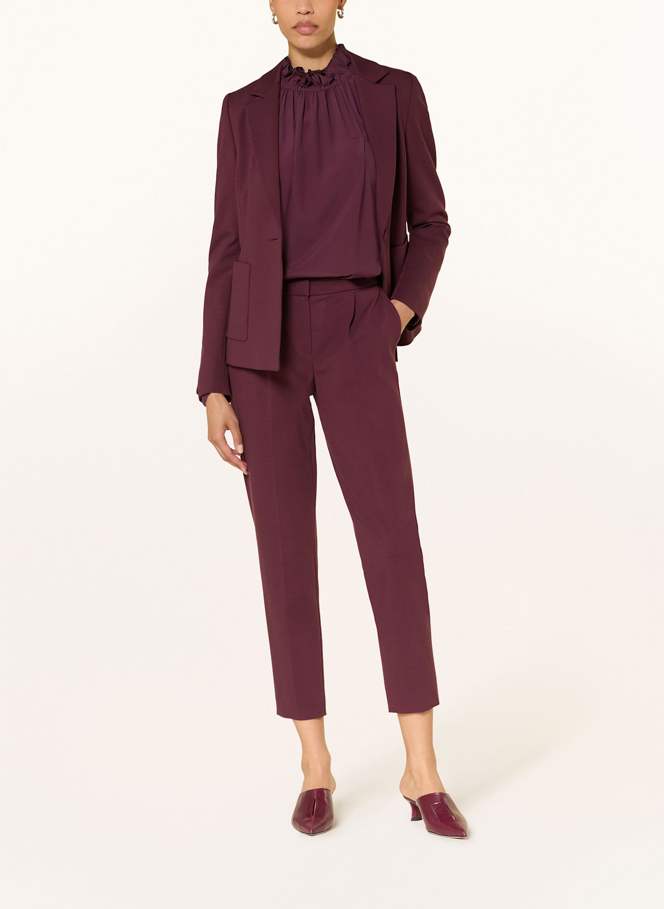 LUISA CERANO 7/8-Hose aus Jersey: DUNKELROT