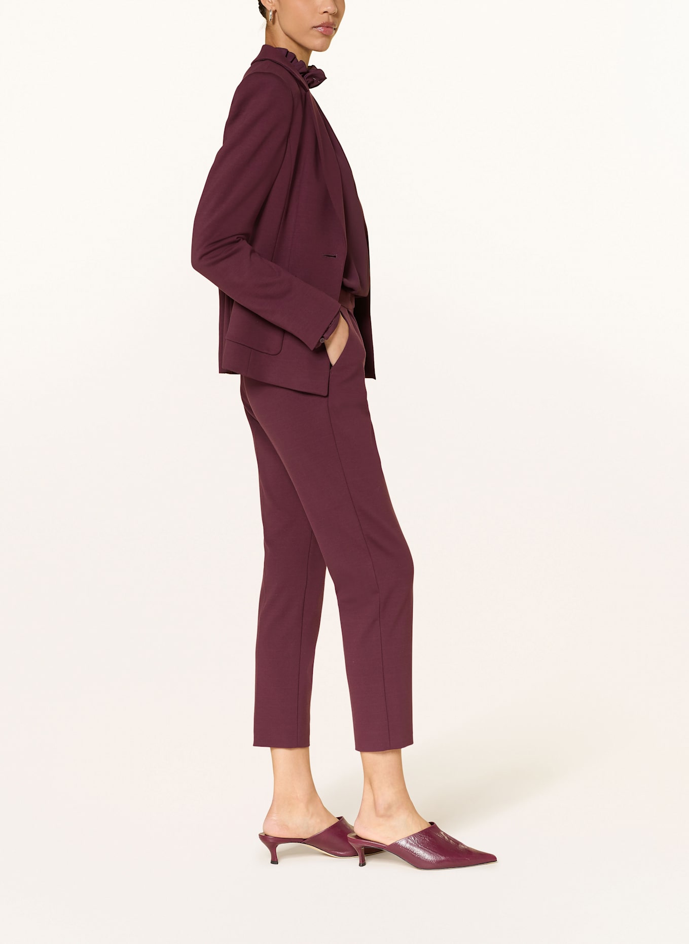 LUISA CERANO 7/8-Hose aus Jersey: DUNKELROT