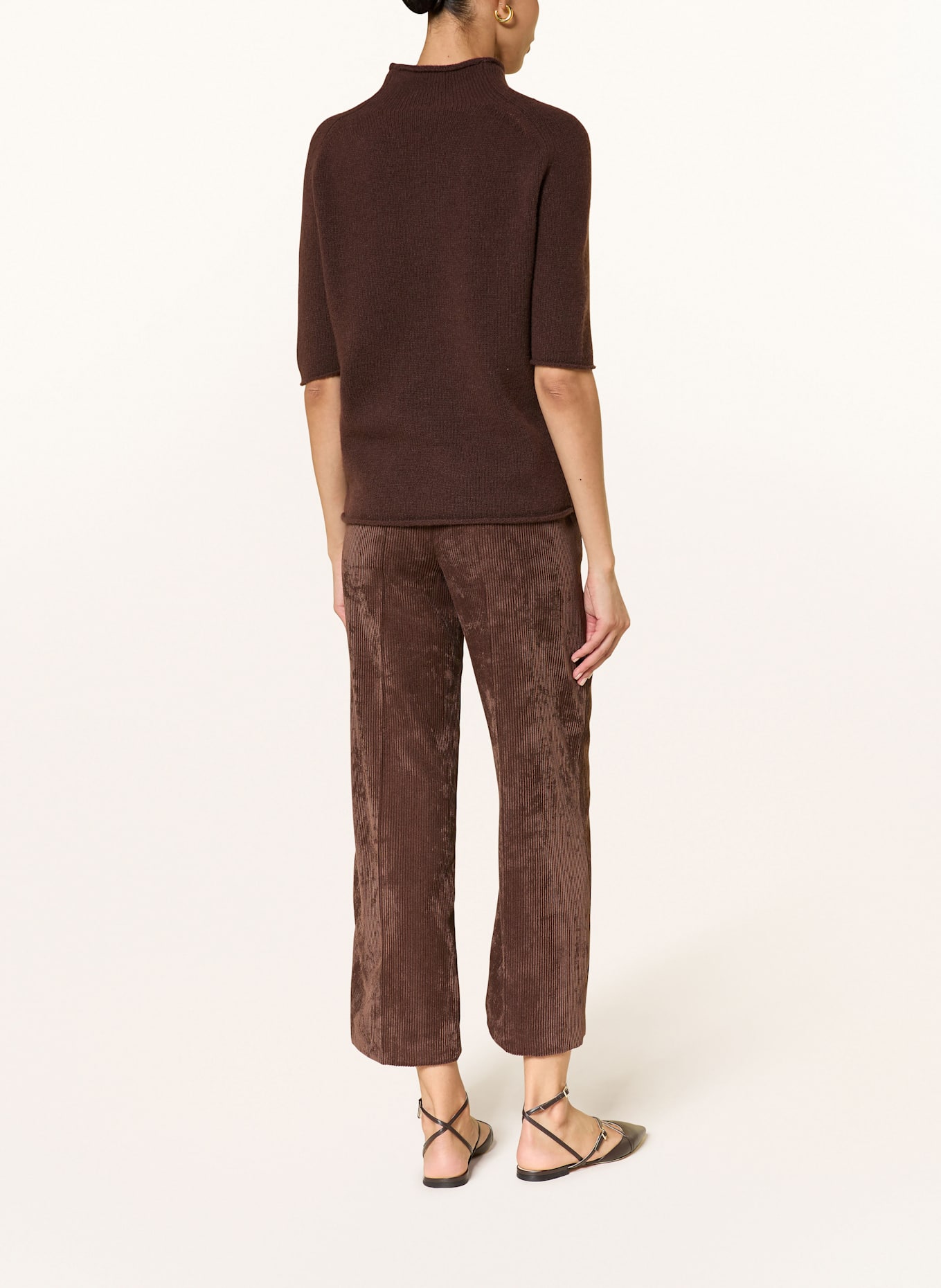 LUISA CERANO 7/8-Hose aus Cord: BRAUN