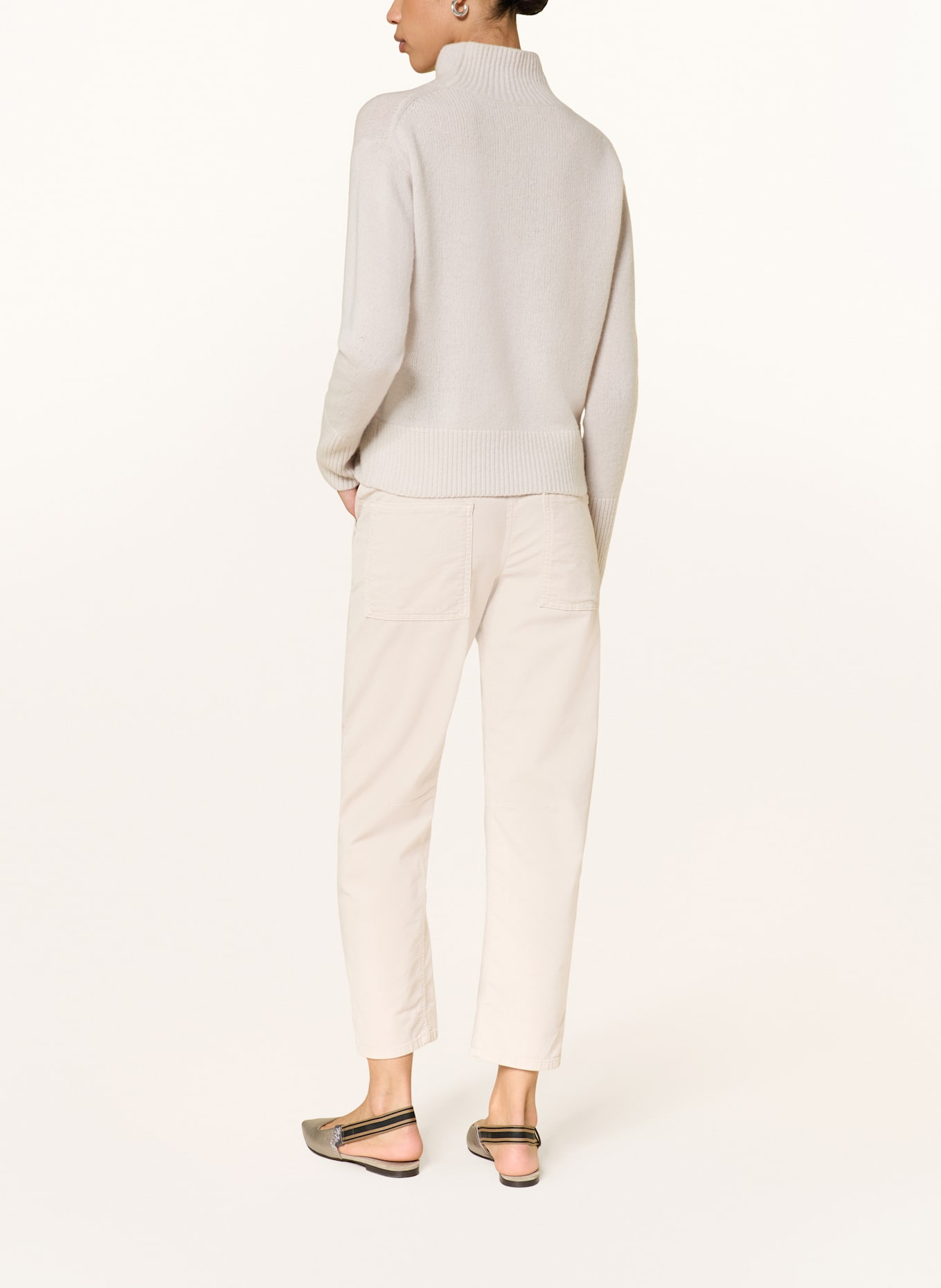 LUISA CERANO 7/8-Hose aus Cord: CREME