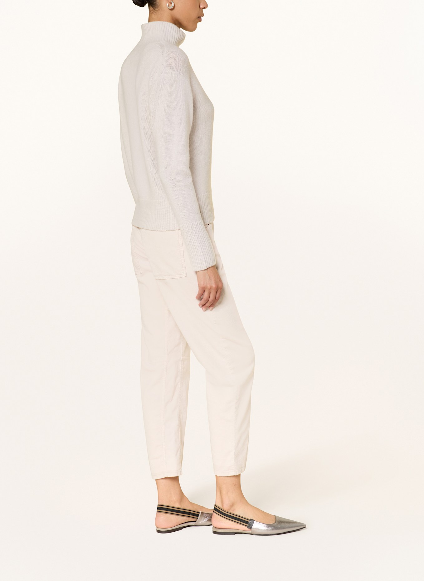 LUISA CERANO 7/8-Hose aus Cord: CREME