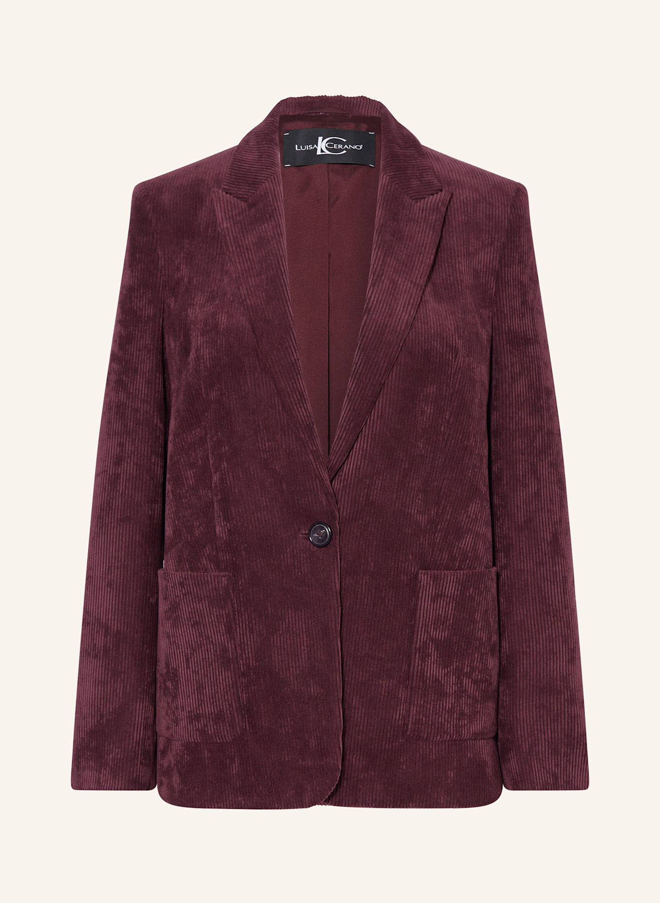 LUISA CERANO Cordblazer: DUNKELROT