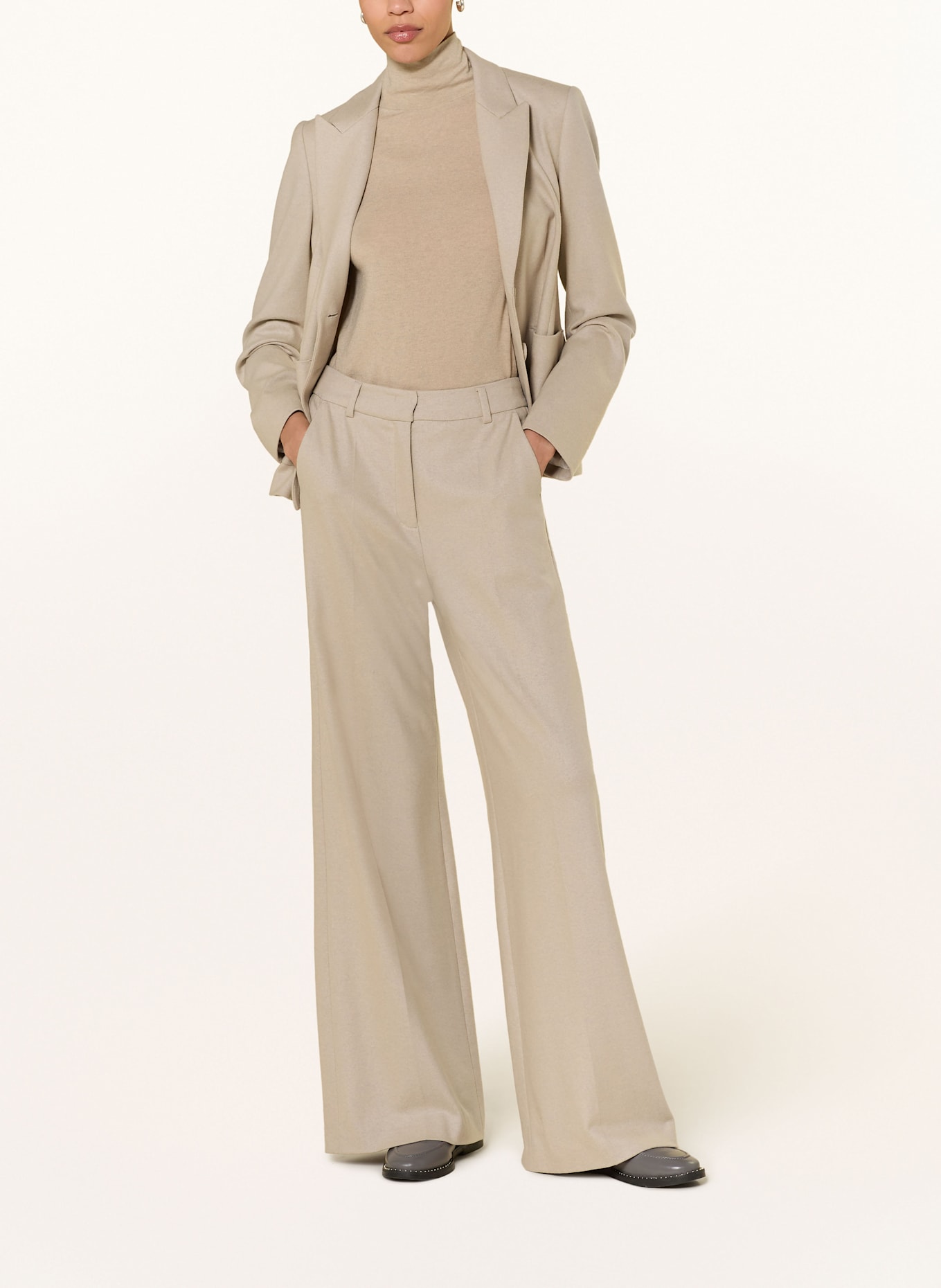 LUISA CERANO Rollkragenpullover: HELLBRAUN