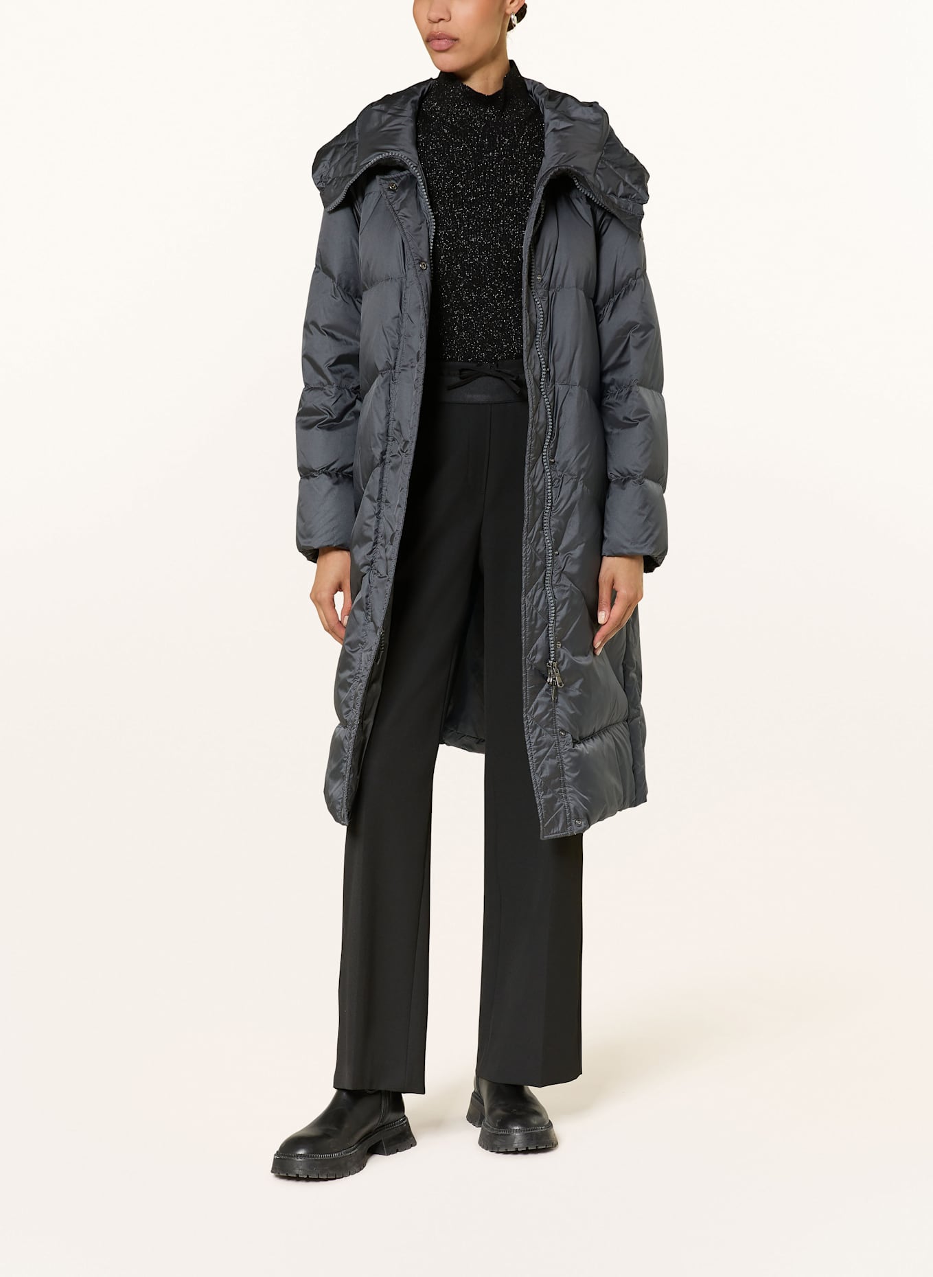 LUISA CERANO Daunenmantel: DUNKELGRAU