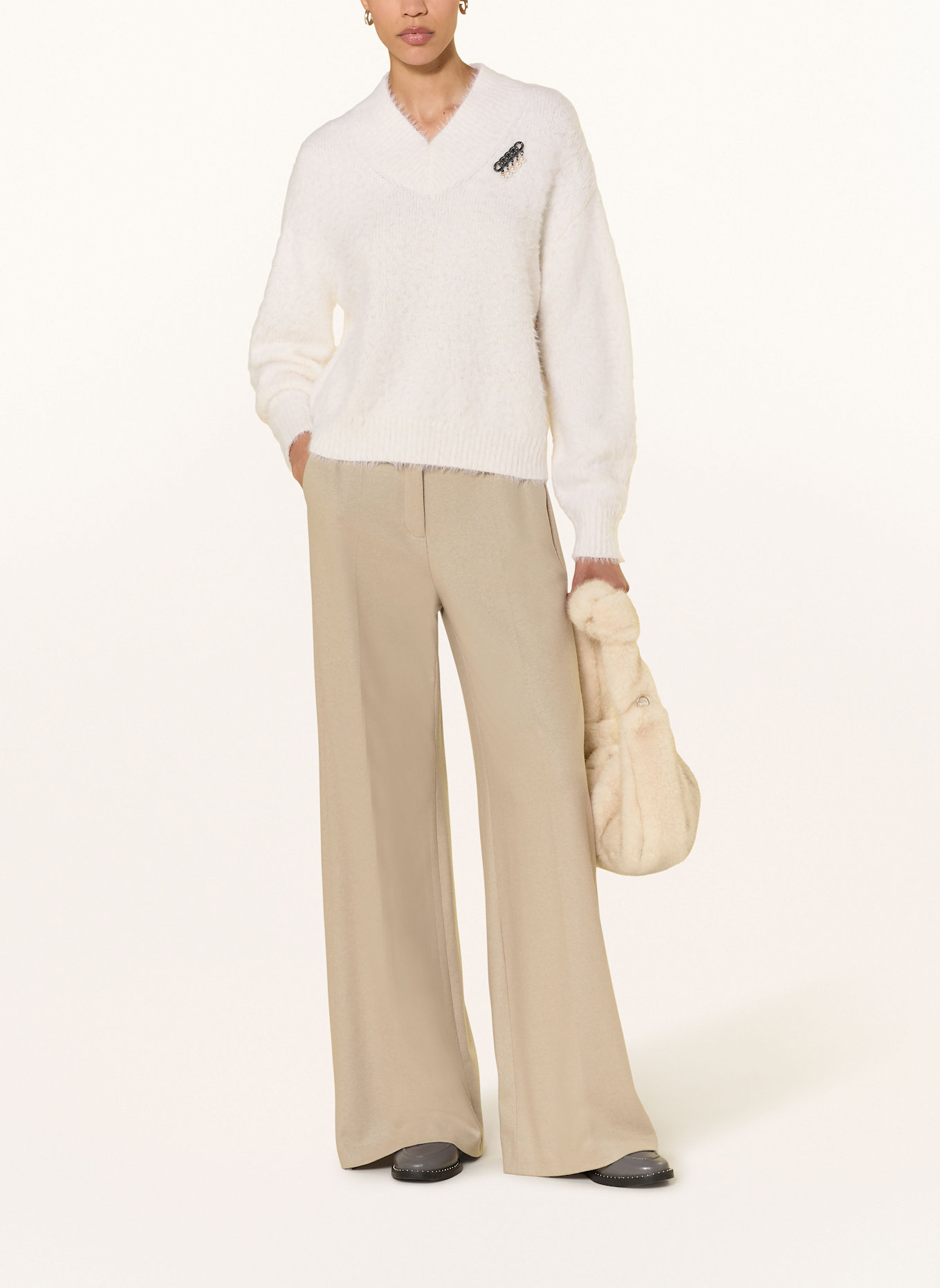 LUISA CERANO Pullover: WEISS