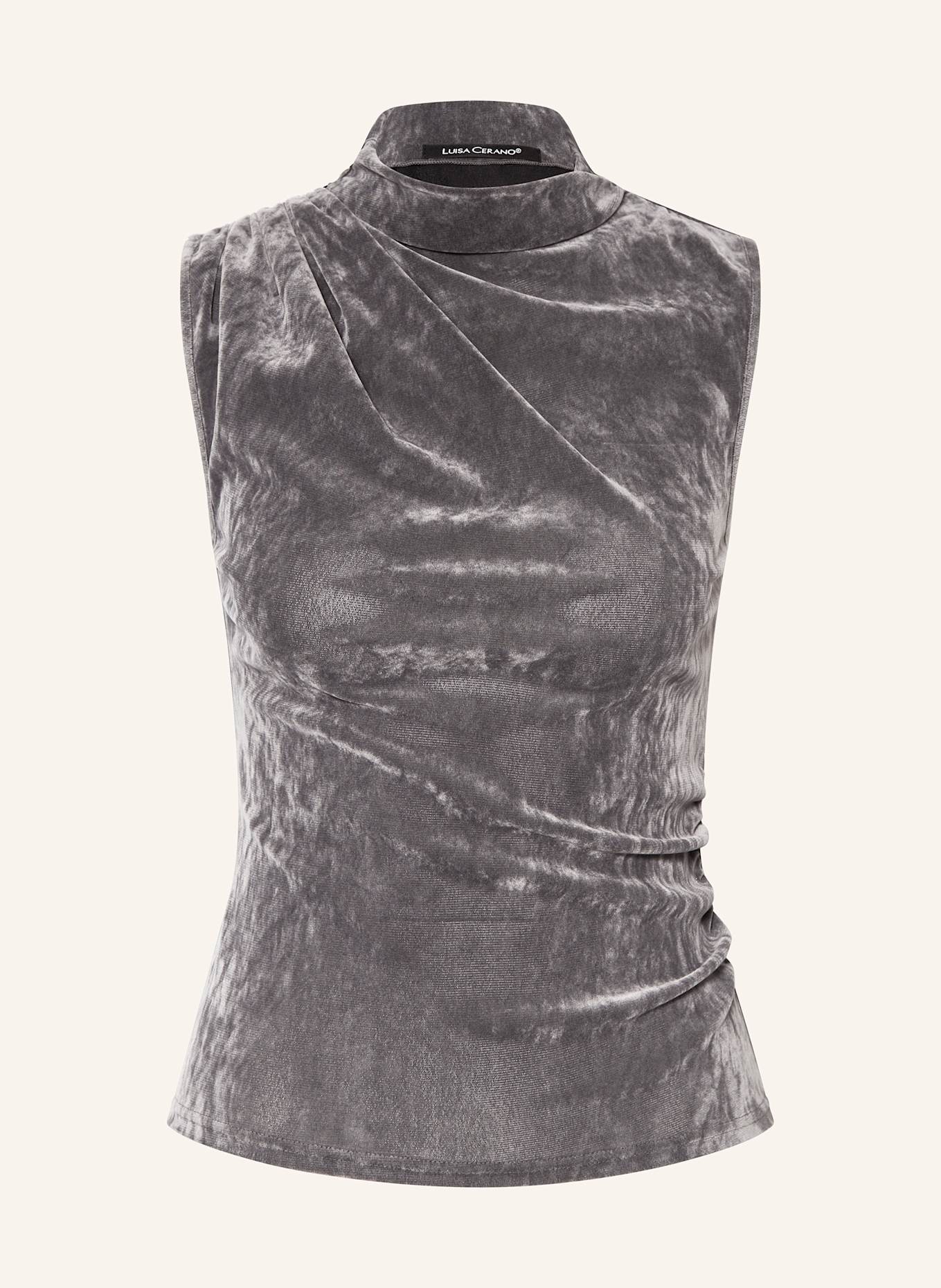 LUISA CERANO Samttop: GRAU