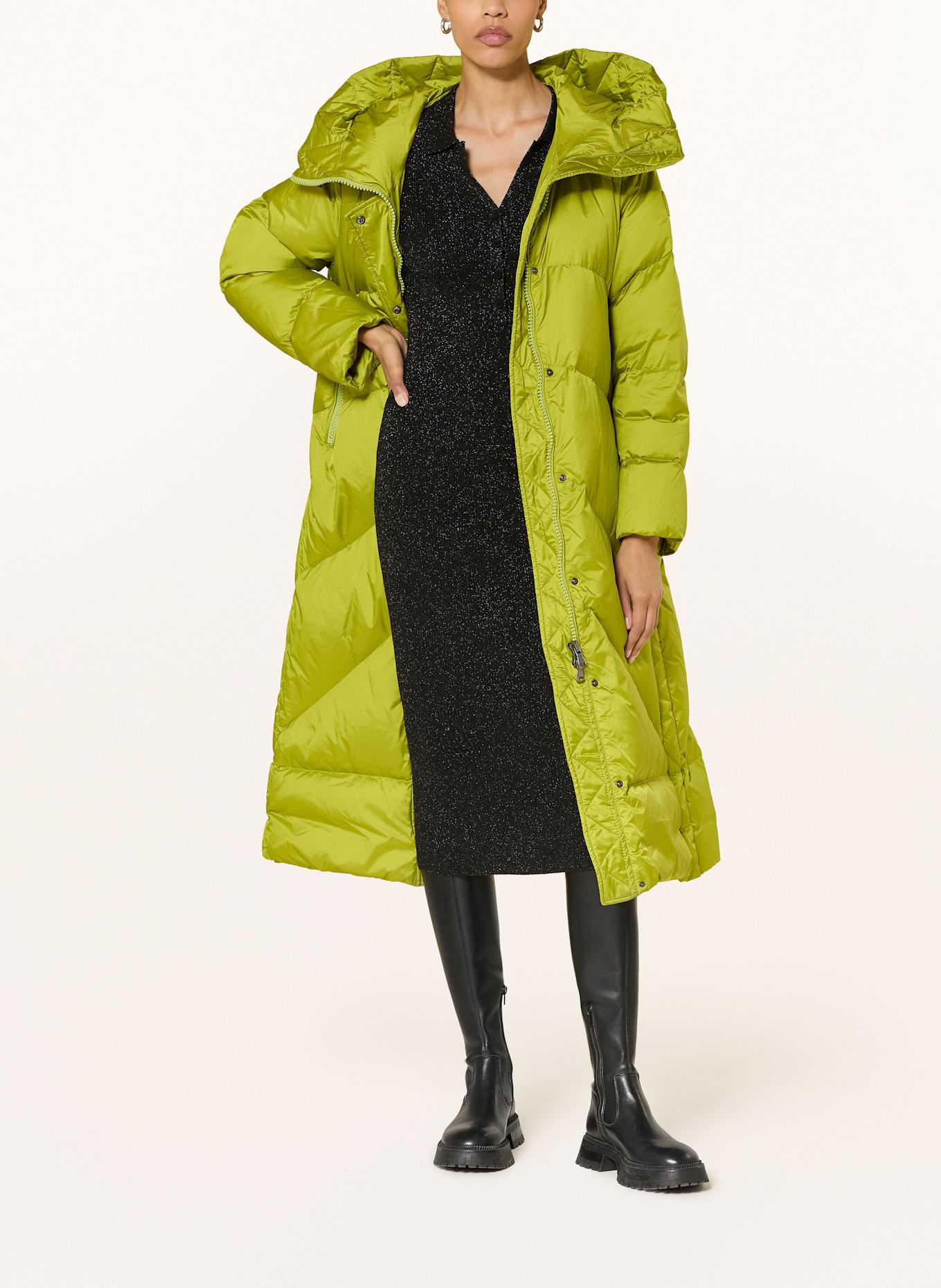 LUISA CERANO Strickkleid mit Glitzergarn: SCHWARZ