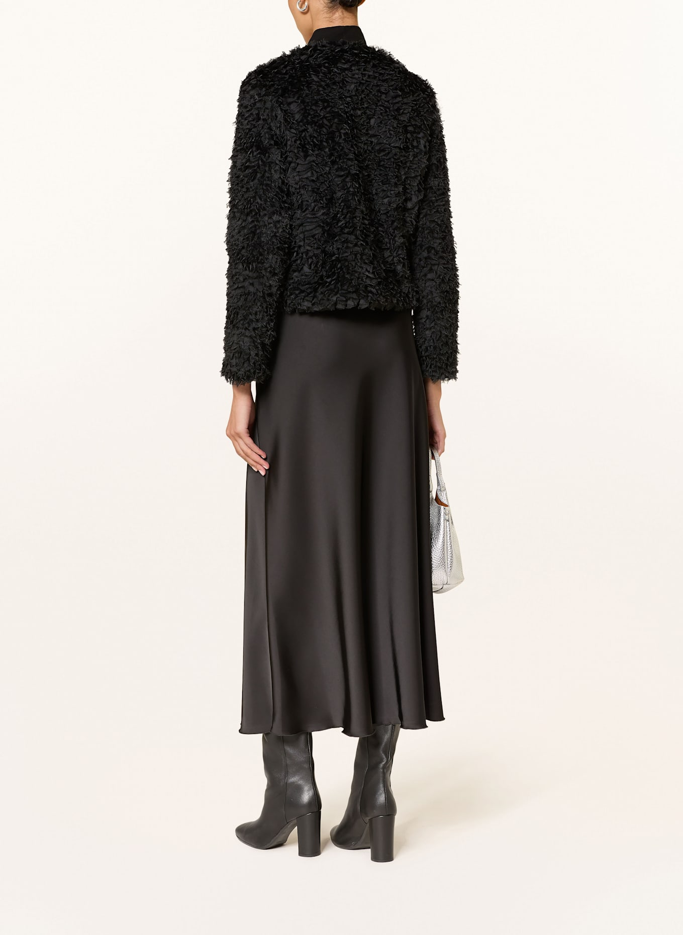 SEM PER LEI Satinrock: SCHWARZ