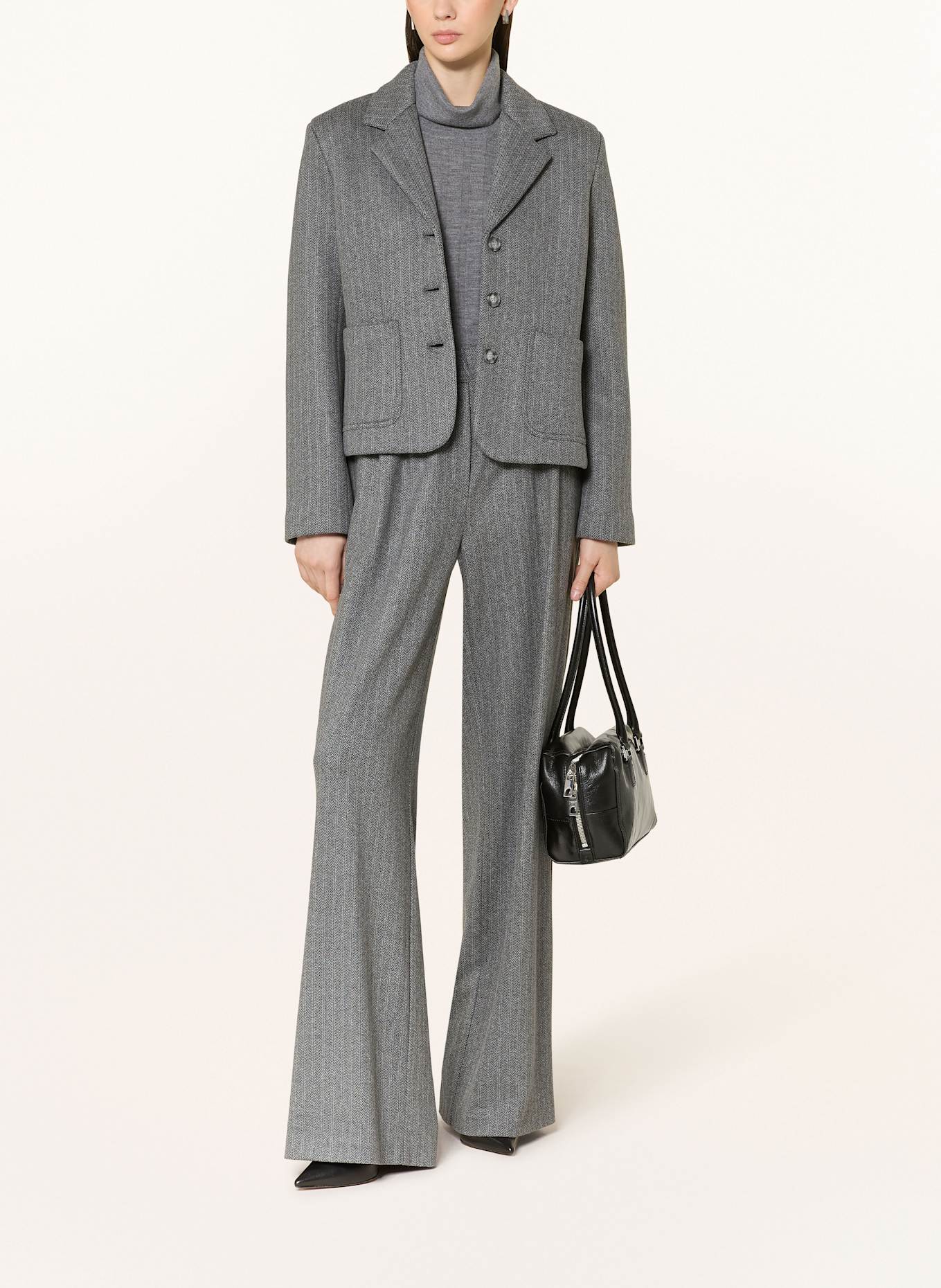 SEM PER LEI Blazer: GRAU / DUNKELGRAU