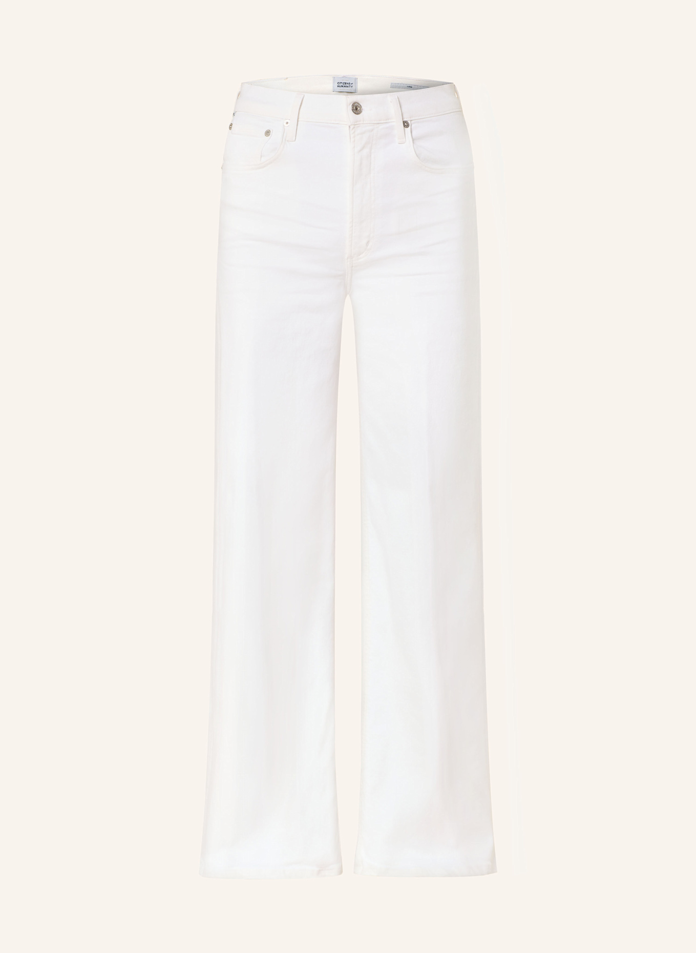 CITIZENS of HUMANITY Wide Leg Jeans LYRA LONG: soft white wht w/basic grdng