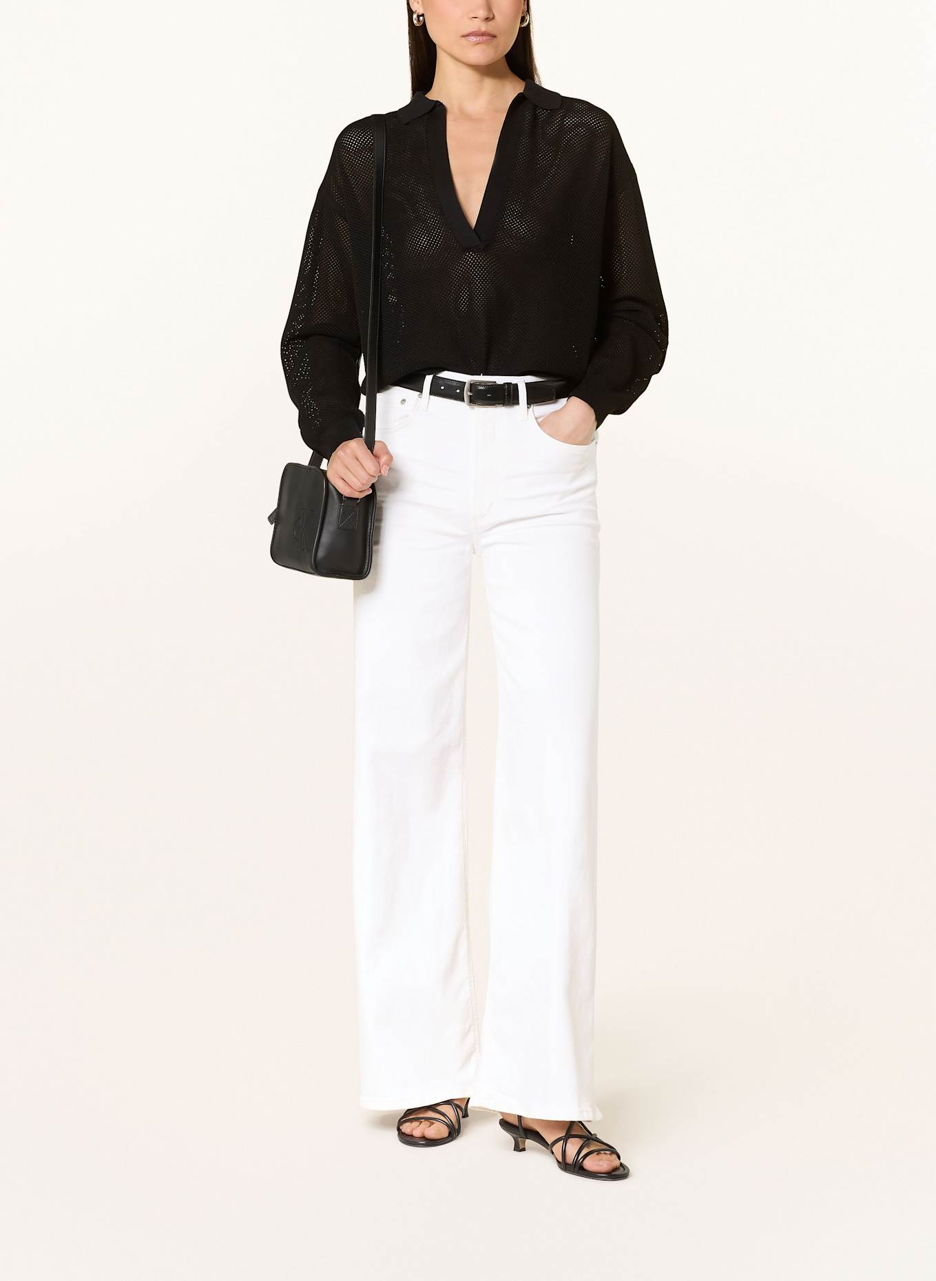 CITIZENS of HUMANITY Wide Leg Jeans LYRA LONG: soft white wht w/basic grdng