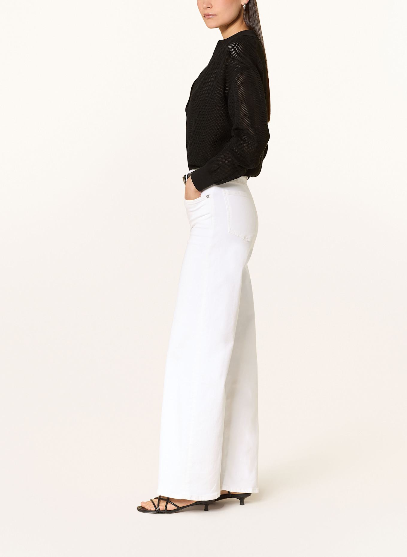 CITIZENS of HUMANITY Wide Leg Jeans LYRA LONG: soft white wht w/basic grdng